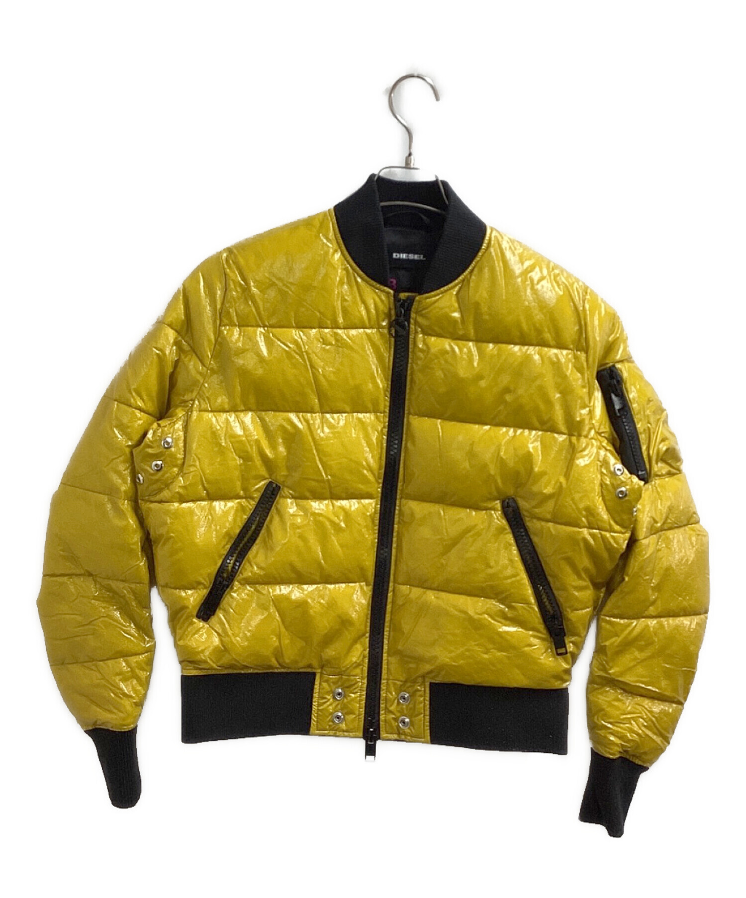 超メルカリ市限定　　定価102300円　DIESEL ブルゾン D-VINZ-S 中古・古着通販】DIESEL (ディーゼル) ブルゾン ブラック×オレンジ