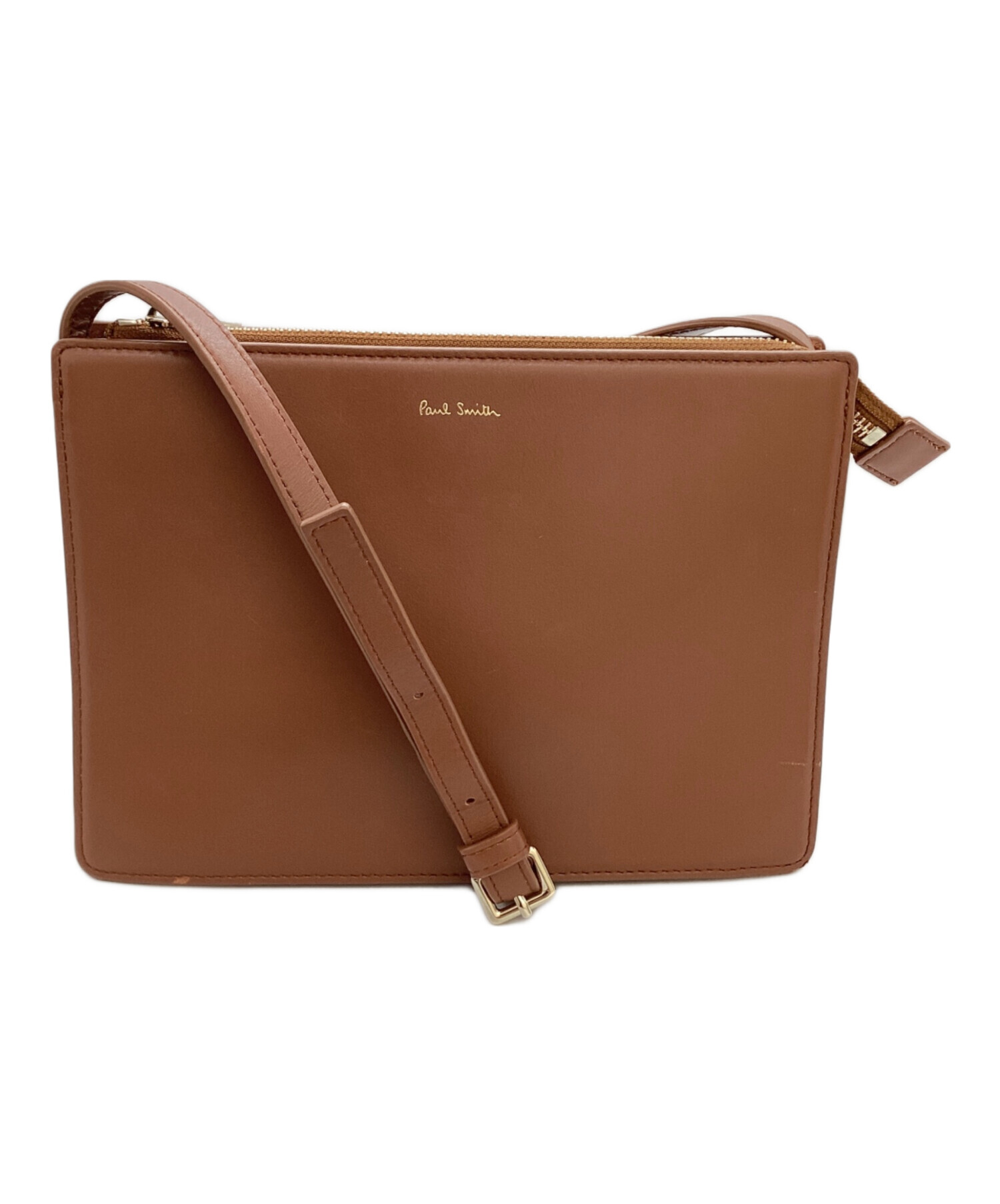 【極美品】ポールスミス ショルダーバッグ ゴールド金具 ベージュ レザー ポールスミス バッグ レディース ショルダーバッグ アウトレット