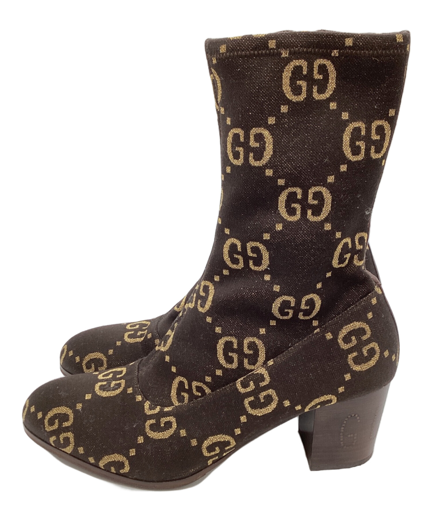 中古・古着通販】GUCCI (グッチ) GG柄 ヒールブーツ / GG pattern heel 