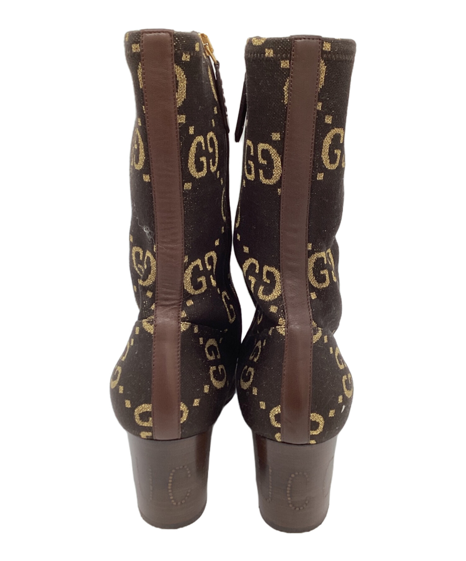 GUCCI（グッチ）GG柄 ヒールブーツ グッチ GUCCI GG柄 GGキャンバス 0 