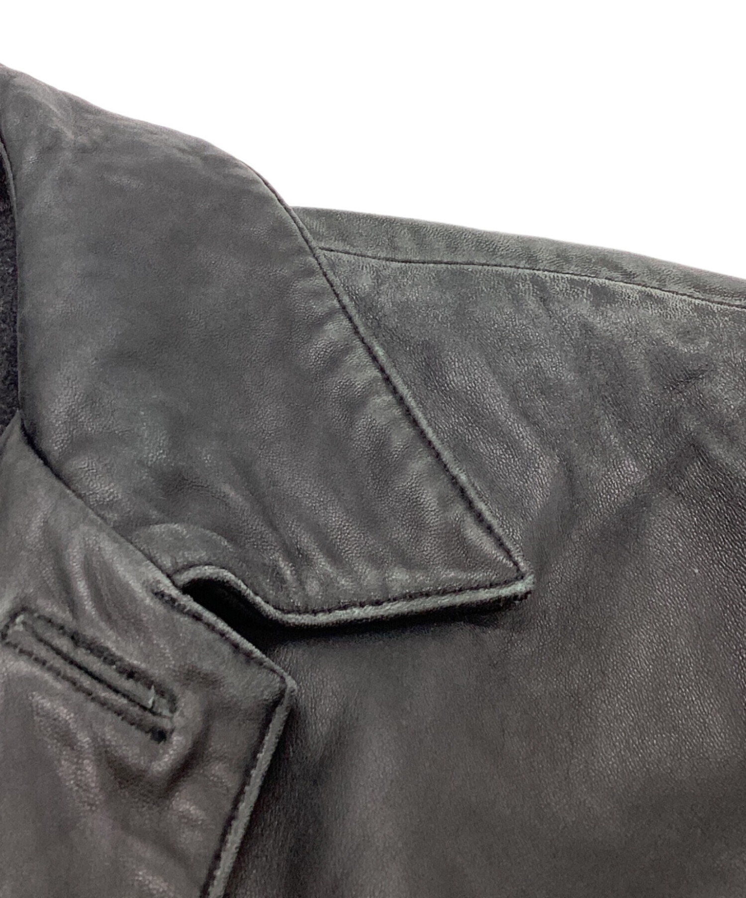 中古・古着通販】Eddie Bauer (エディーバウアー) ラムレザーコート 