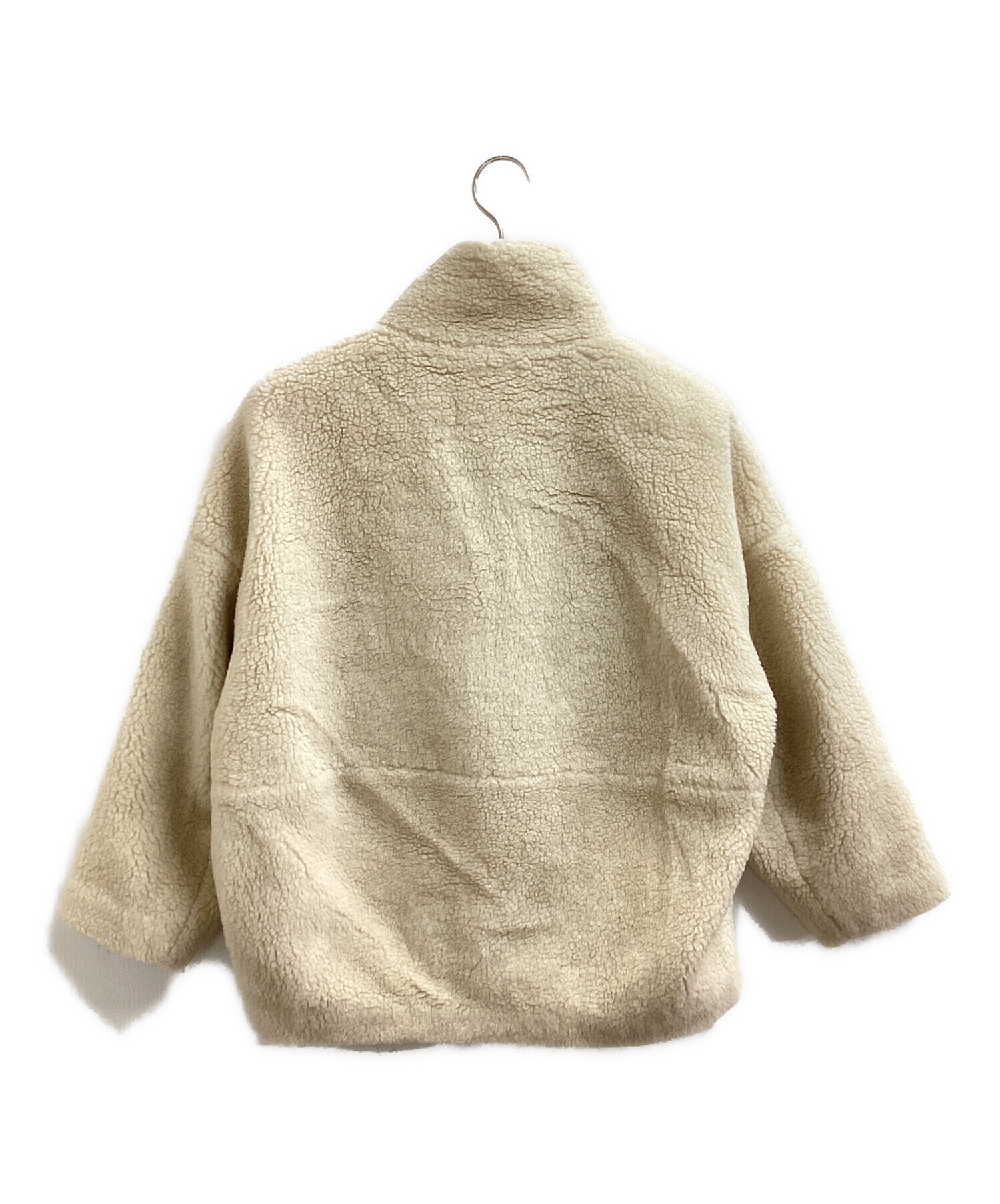 美品■Ballsey■ボアスライバー スタンドネックコート■ライトベージュ■ セール】 ボアスライバー スタンドネックコート （その他アウター