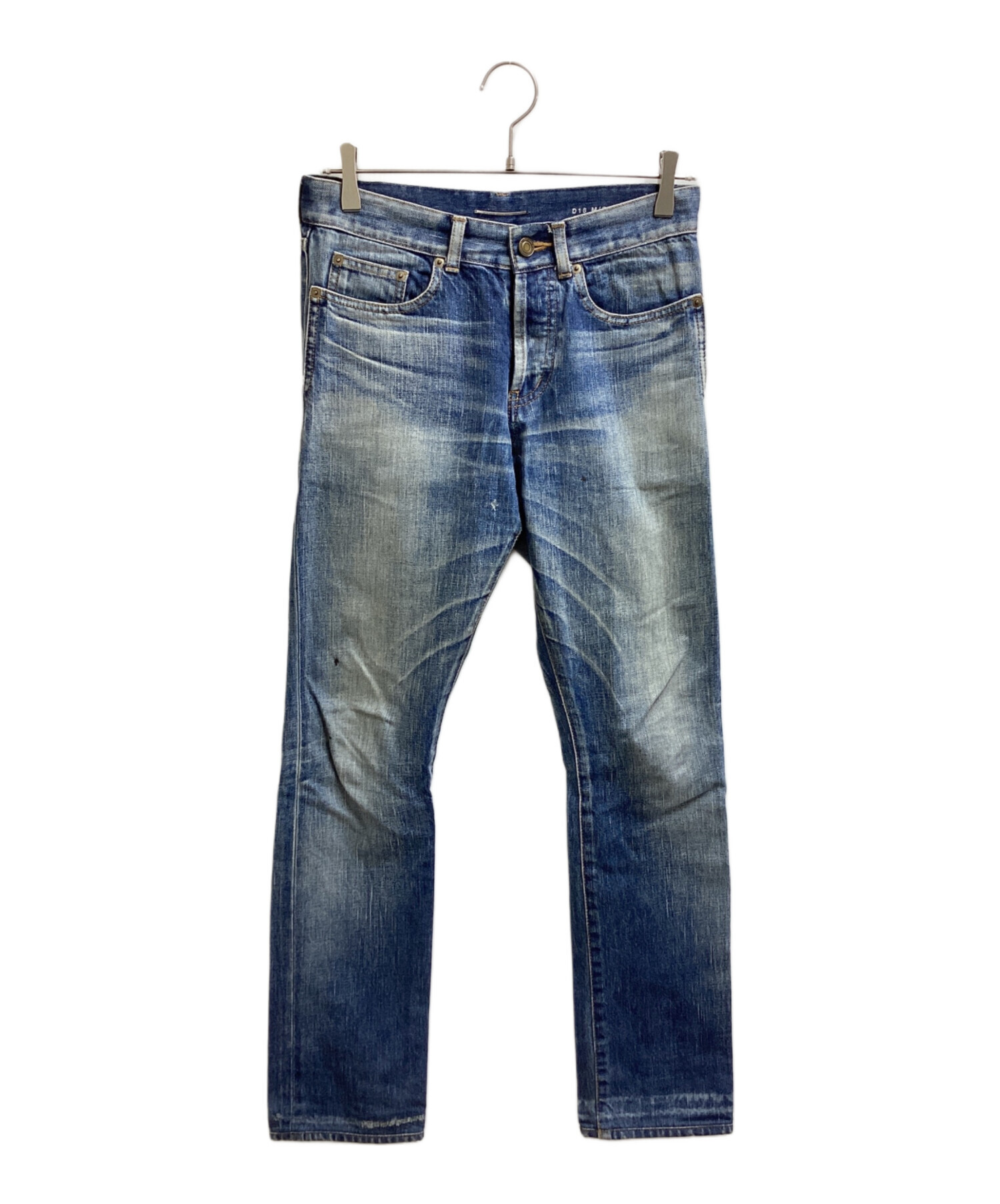 希少 サンローラン 美品 総柄 フレアデニムパンツ YSL メンズブランド古着L Saint Laurent Paris(サンローランパリ) デニムパンツ527389 527389