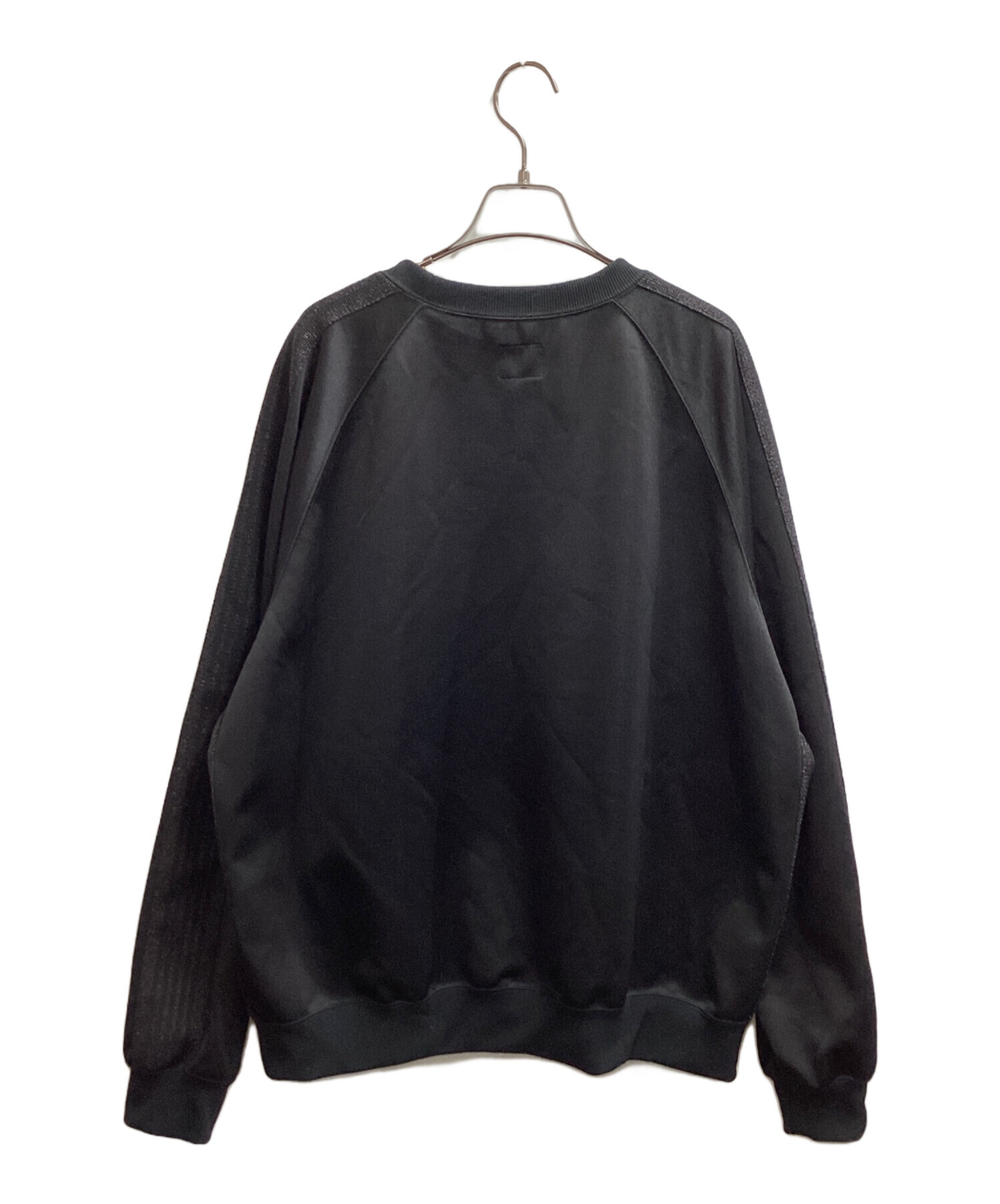 クルーネックシャツL ブラックstudious needles 232