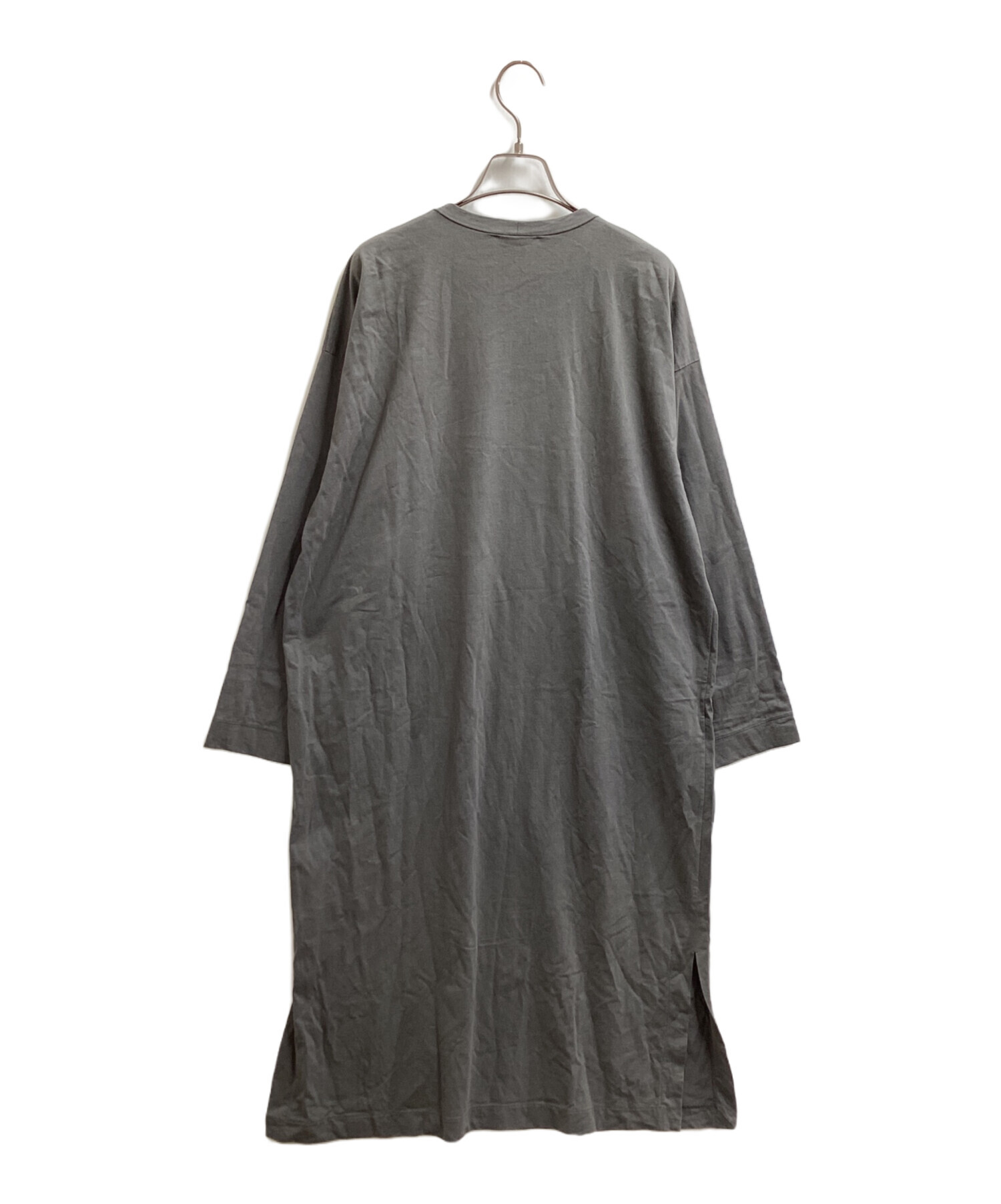 中古・古着通販】ATON (エイトン) 長袖ワンピース / 6930899 グレー
