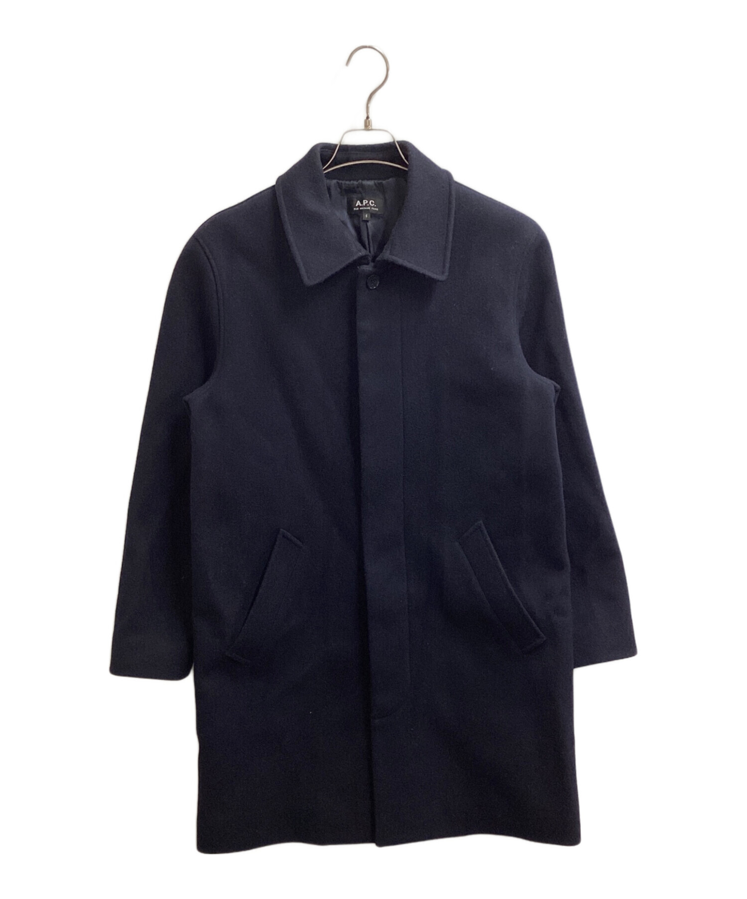 A.P.C. ウールコート サイズS ネイビー 【公式通販】