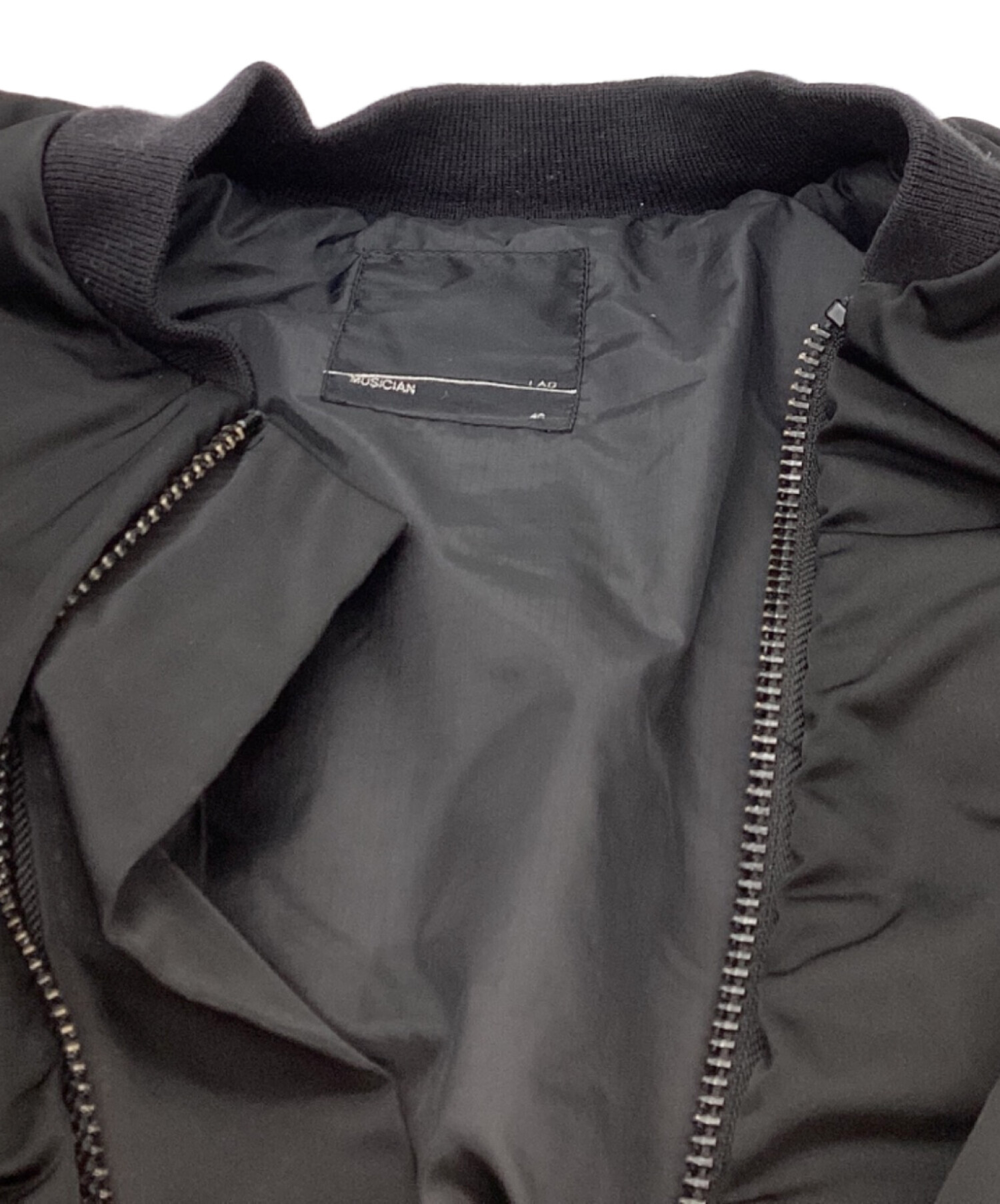 中古・古着通販】LAD MUSICIAN BIG MA-1 BLACK / ビッグ エムエーワン