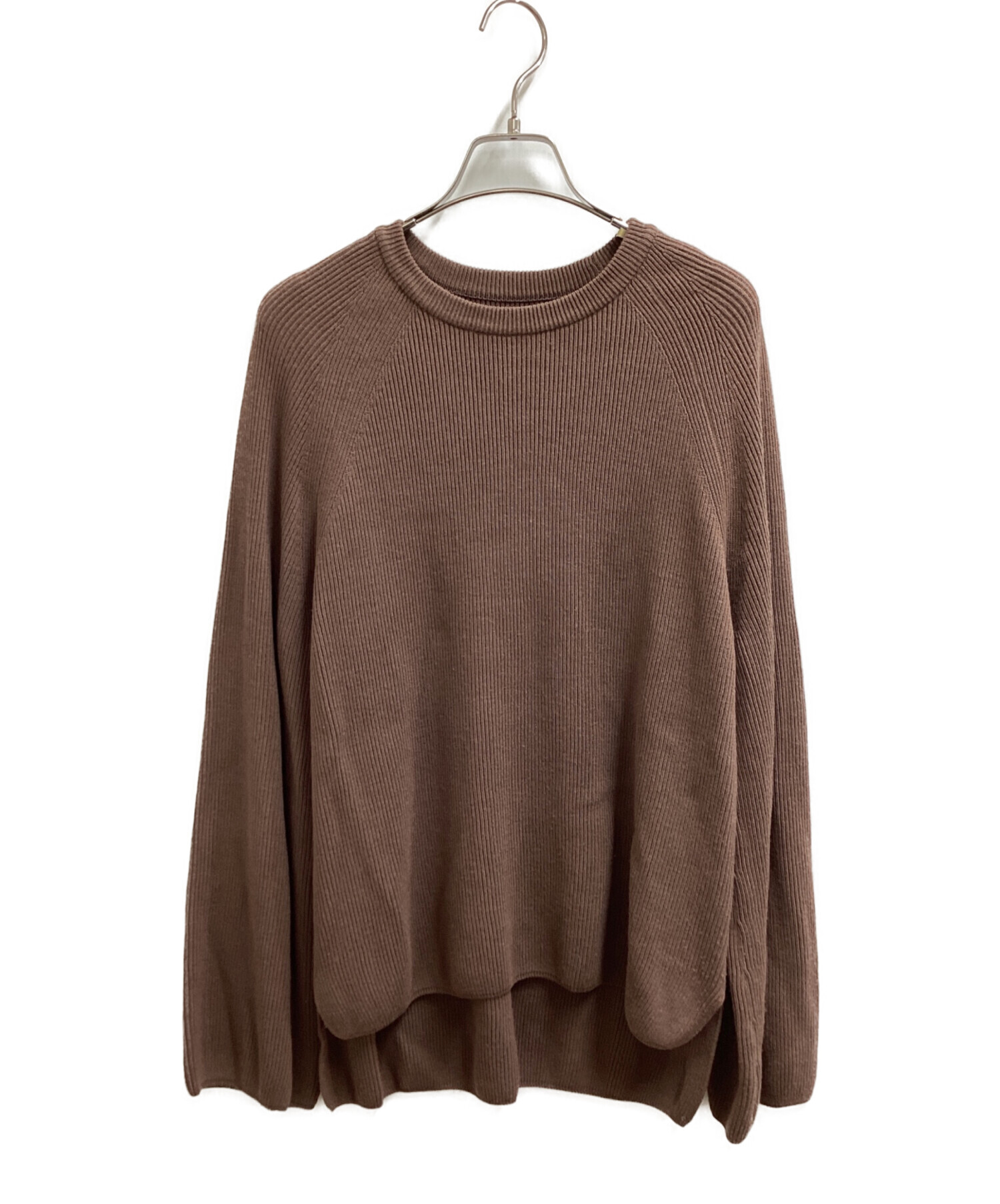 中古・古着通販】BATONER (バトナ―) HARD TWIST WOOL CREW NECK KNIT 