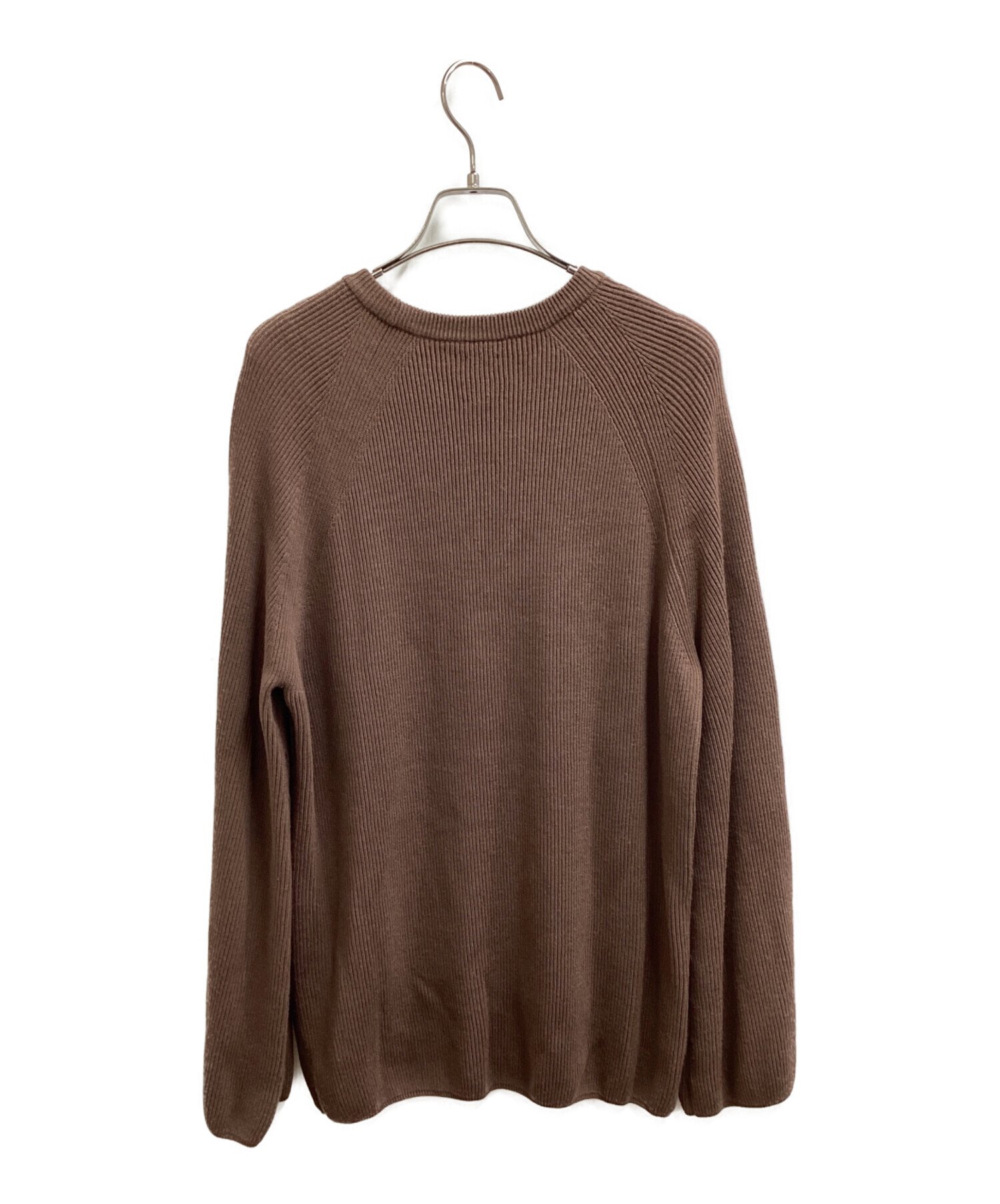中古・古着通販】BATONER (バトナ―) HARD TWIST WOOL CREW NECK KNIT