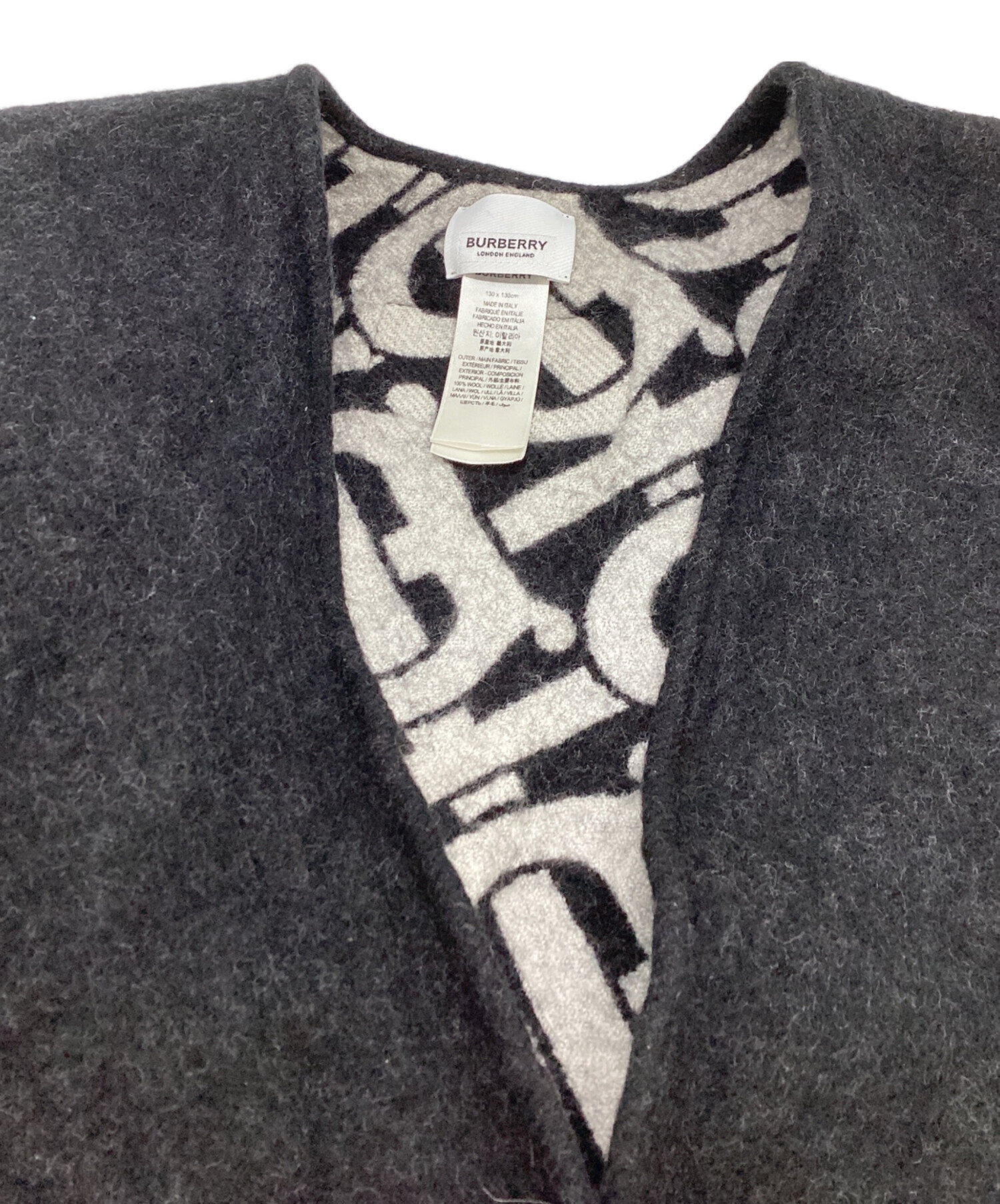 中古・古着通販】BURBERRY (バーバリー) リバーシブルモノグラムケープ