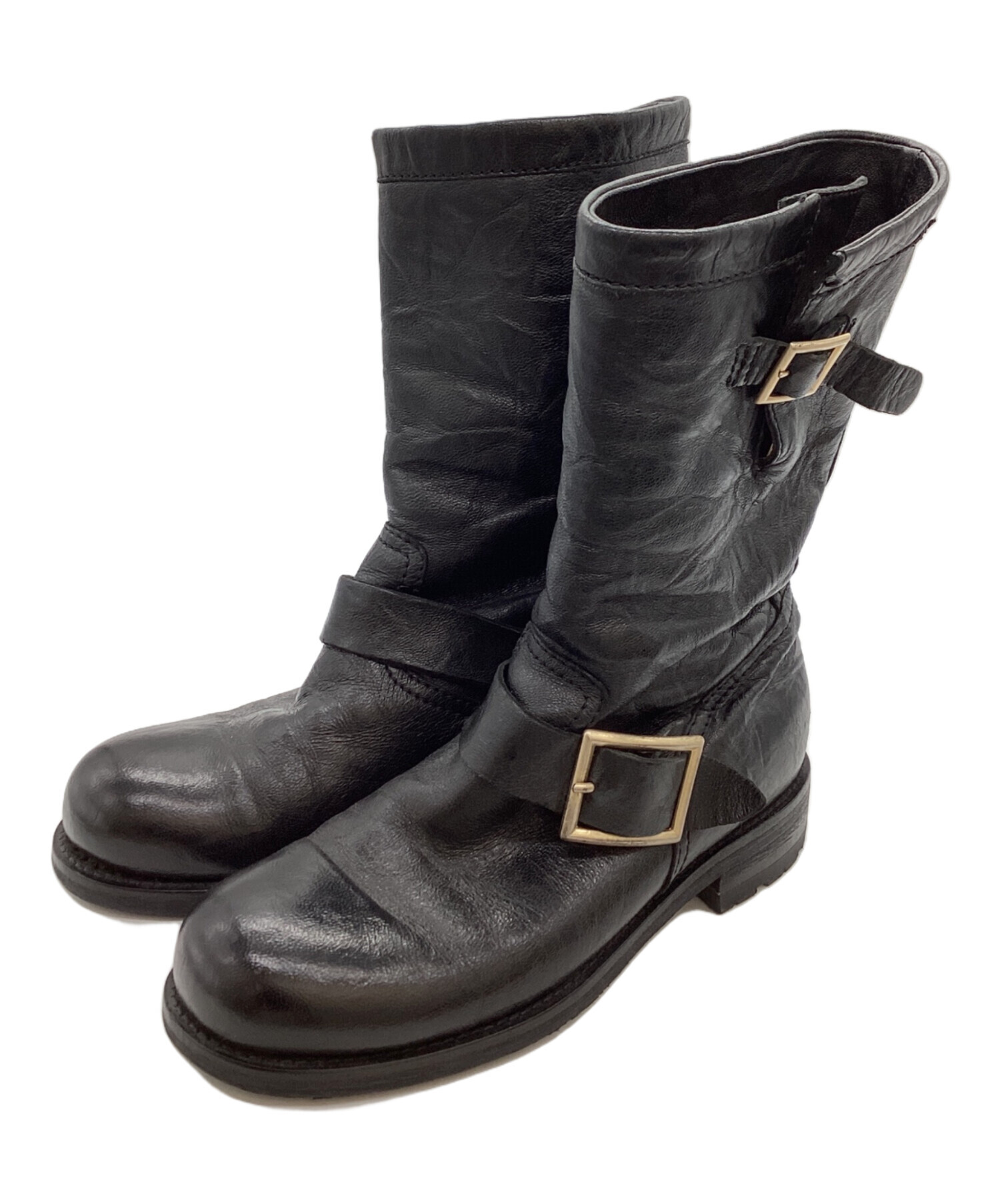 中古・古着通販】JIMMY CHOO (ジミーチュウ) バックル ショート 中古・古着通販】JIMMY CHOO (ジミーチュウ) バックル ショート