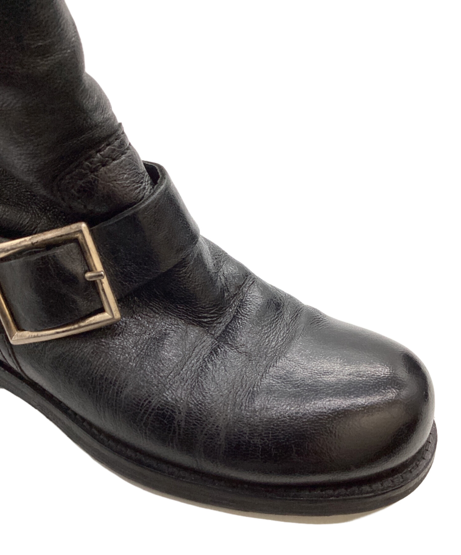 中古・古着通販】JIMMY CHOO (ジミーチュウ) バックル ショートブーツ 