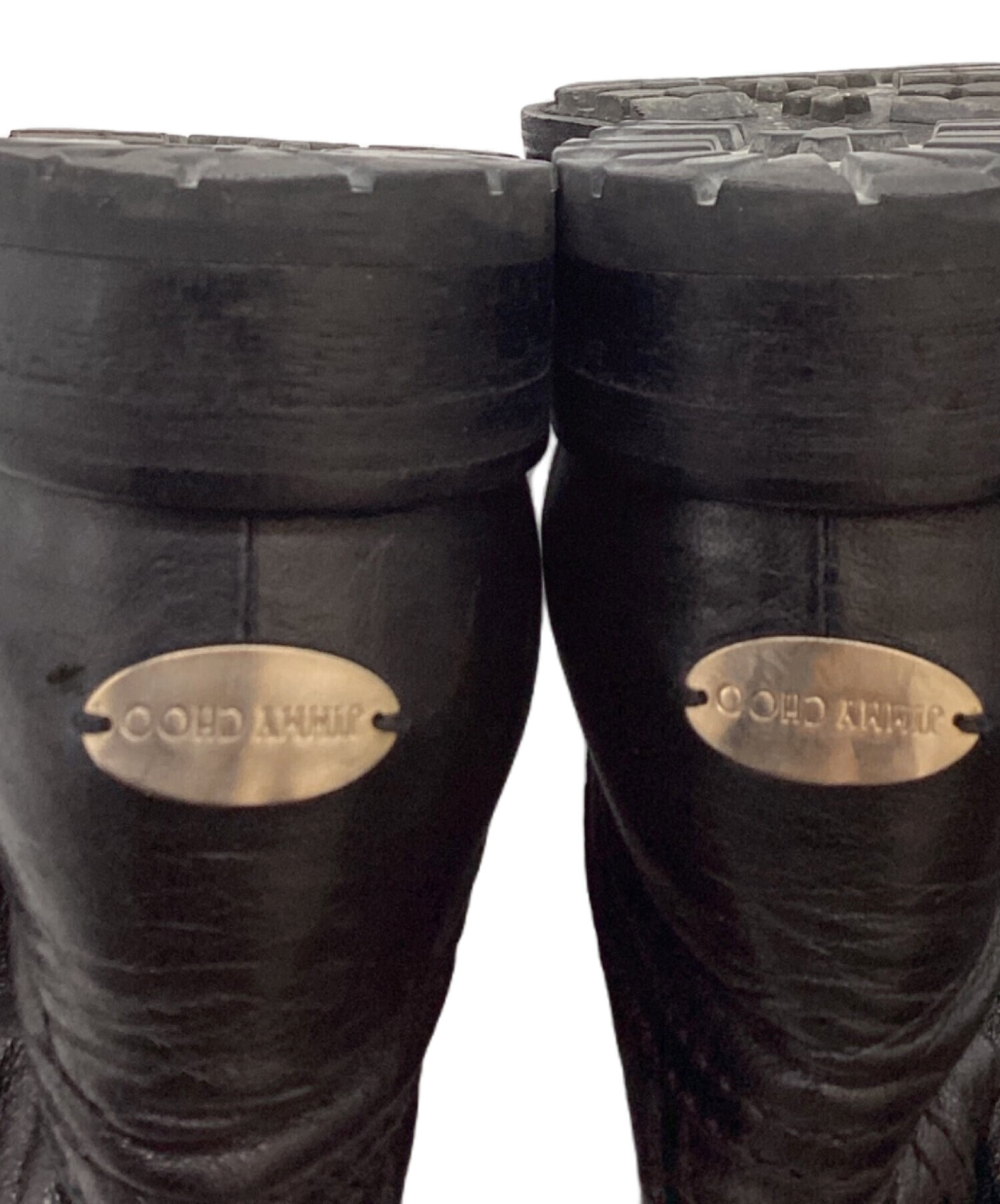 中古・古着通販】JIMMY CHOO (ジミーチュウ) バックル ショートブーツ 