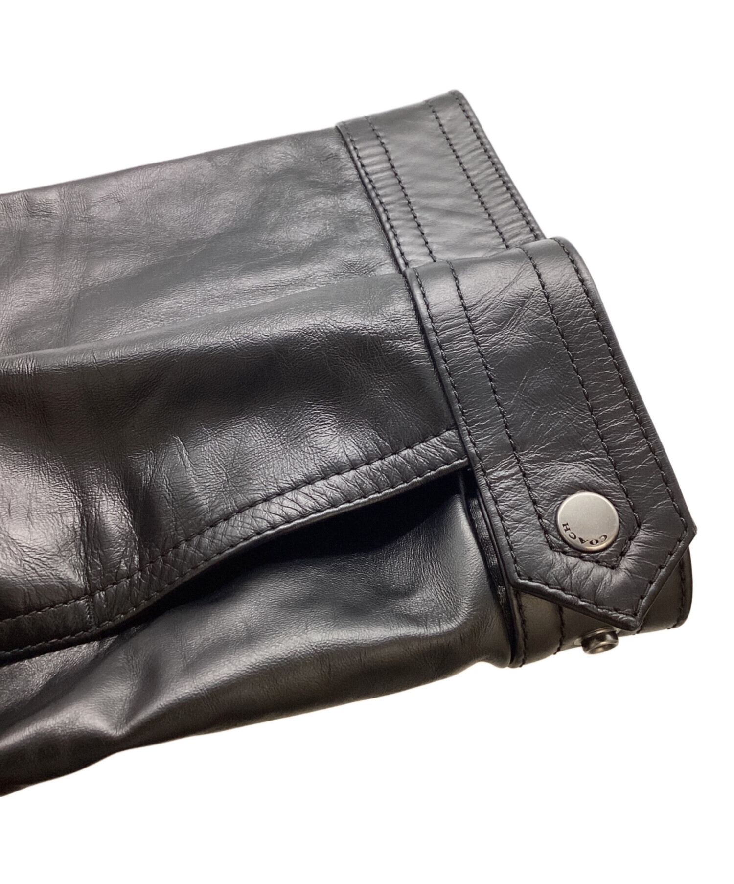 中古・古着通販】COACH (コーチ) レザートラッカージャケット