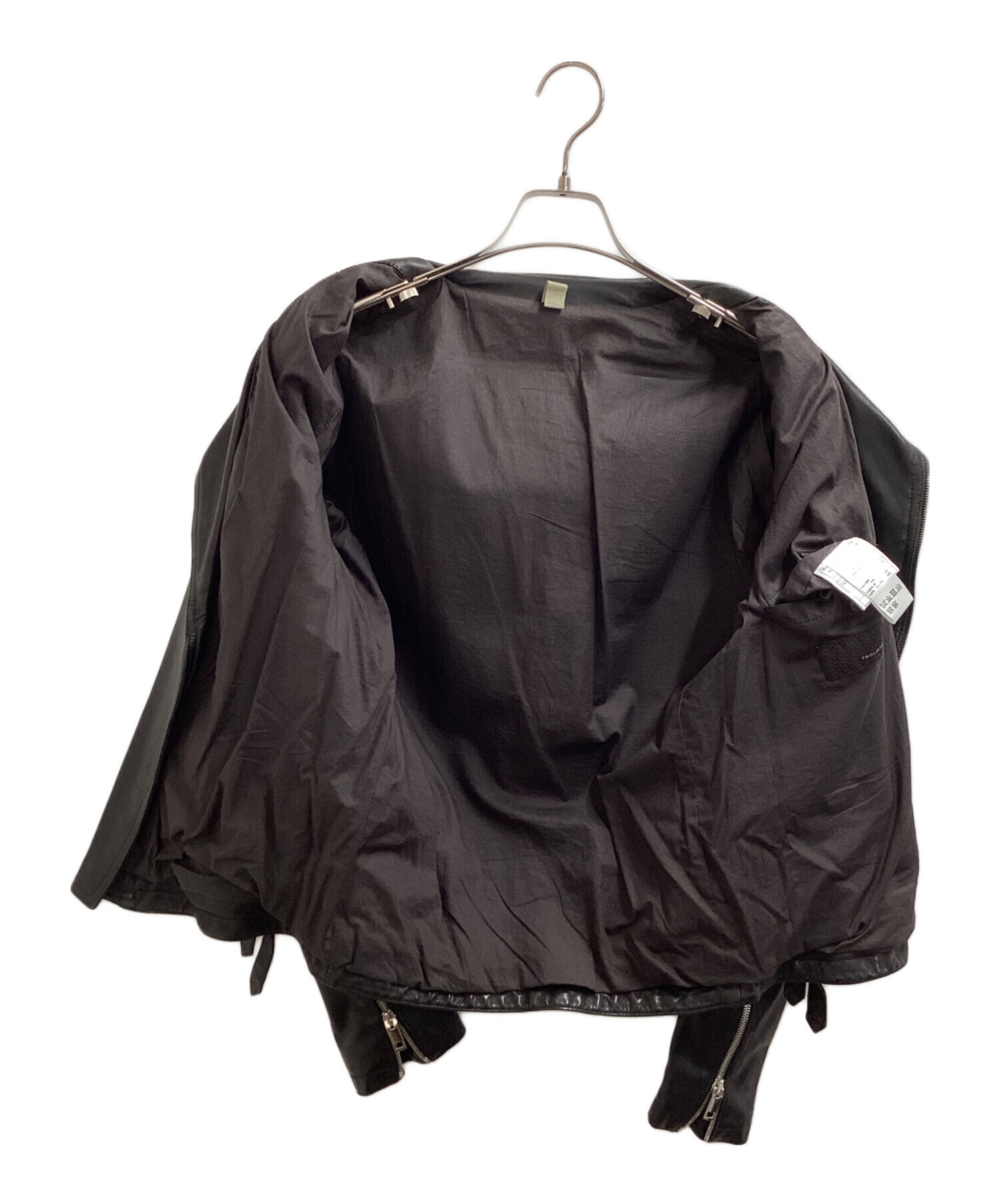 中古・古着通販】TAGLIATORE レザーライダースジャケット