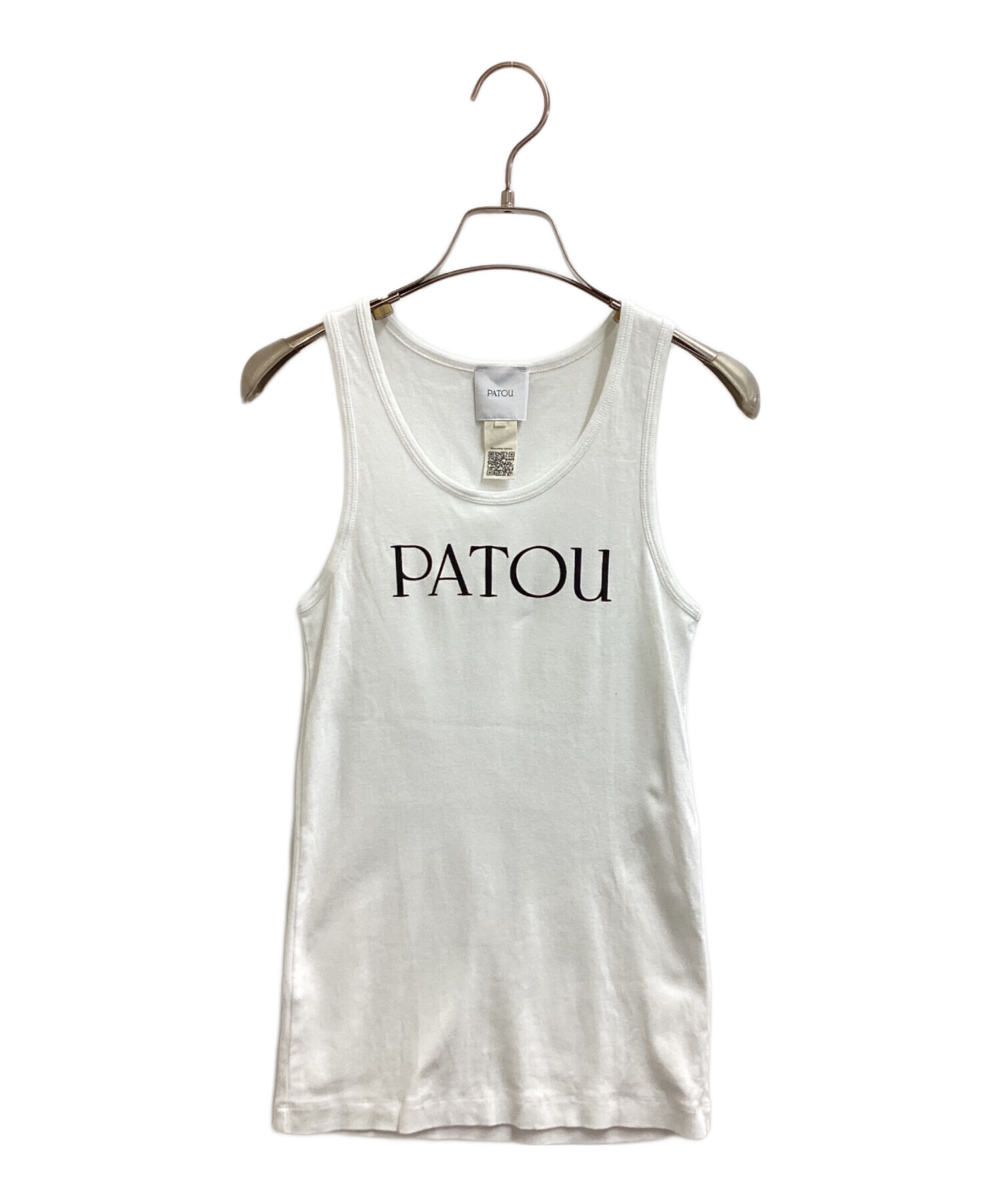 中古・古着通販】patou (パトゥ) ロゴプリントノースリーブカットソー
