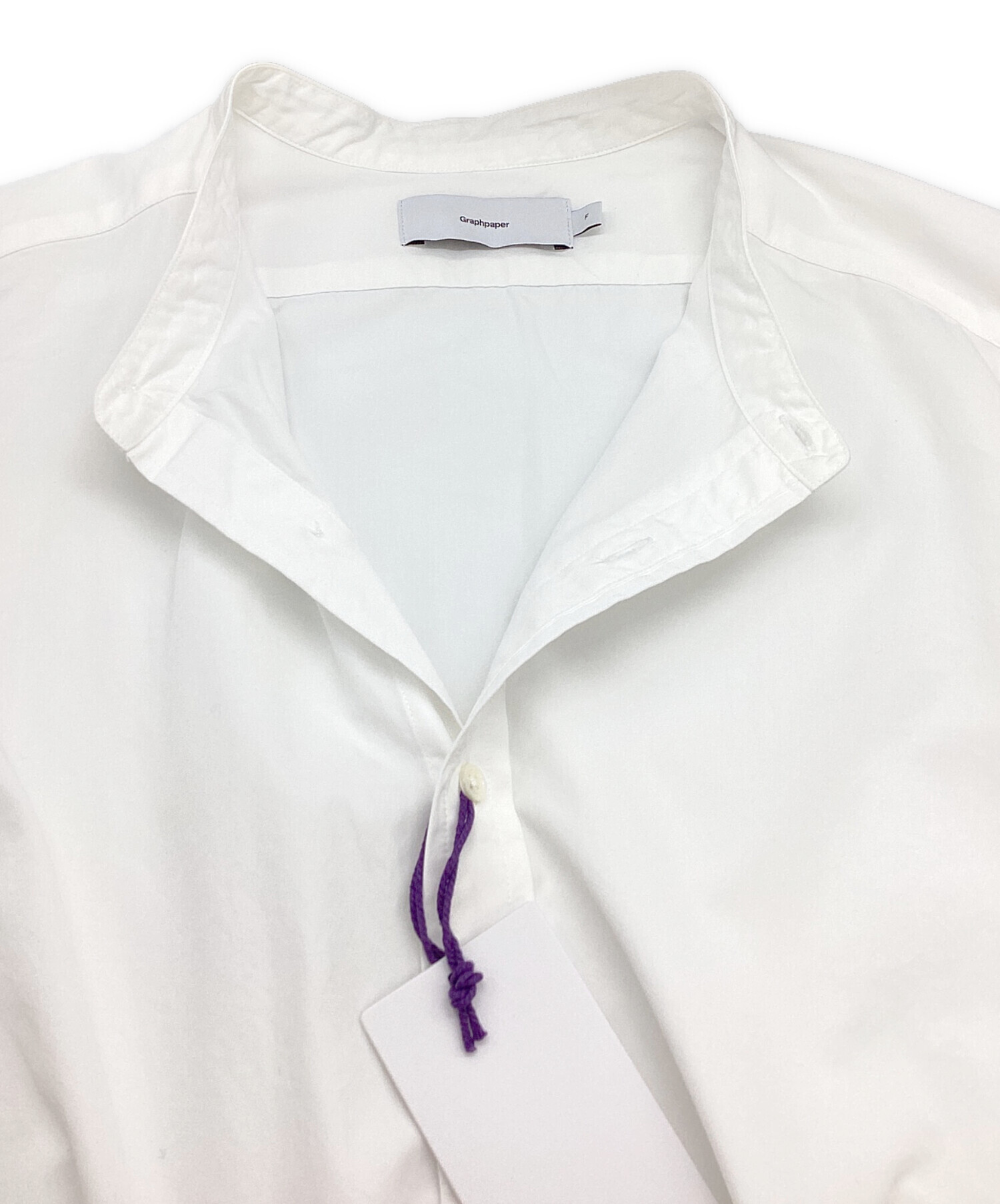 中古・古着通販】Graphpaper (グラフペーパー) High Count Band Collar 中古・古着通販】Graphpaper (グラフペーパー) High Count Band Collar