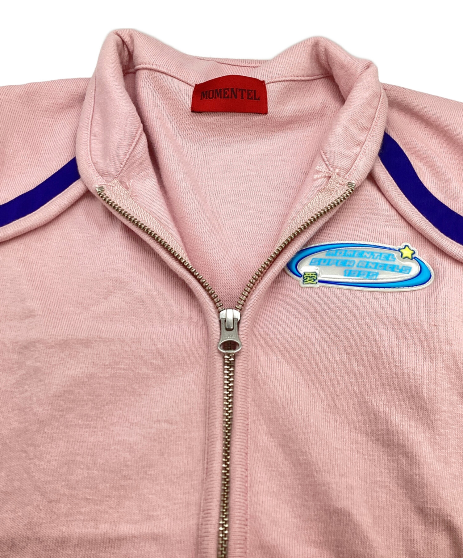 中古・古着通販】MOMENTEL (モーメンタル) pink navy short sleeve
