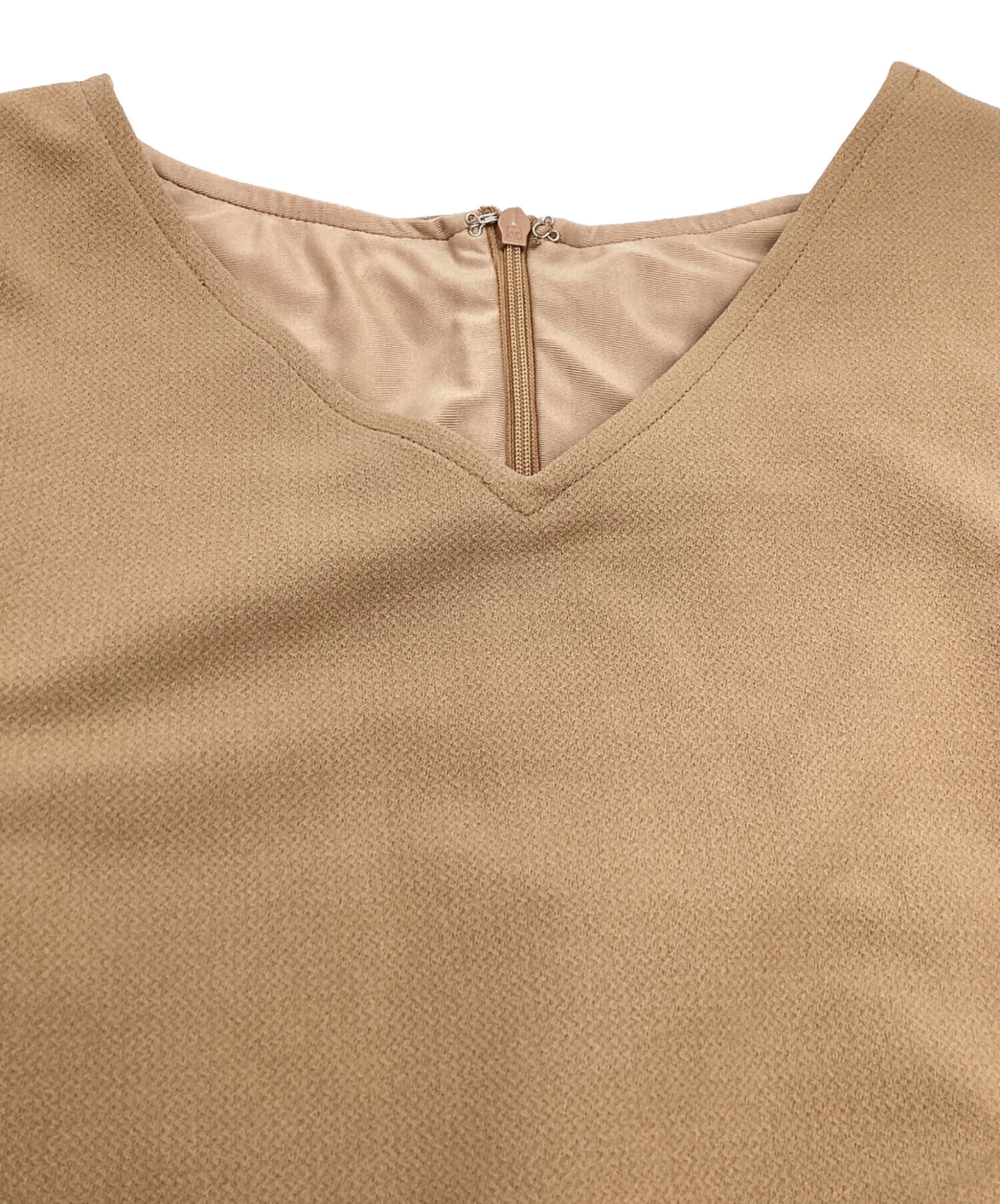 Maison Celon ノースリーブワンピース ベージュ M 中古・古着通販】maison celon (メゾンセロン) sleeveless silhouette