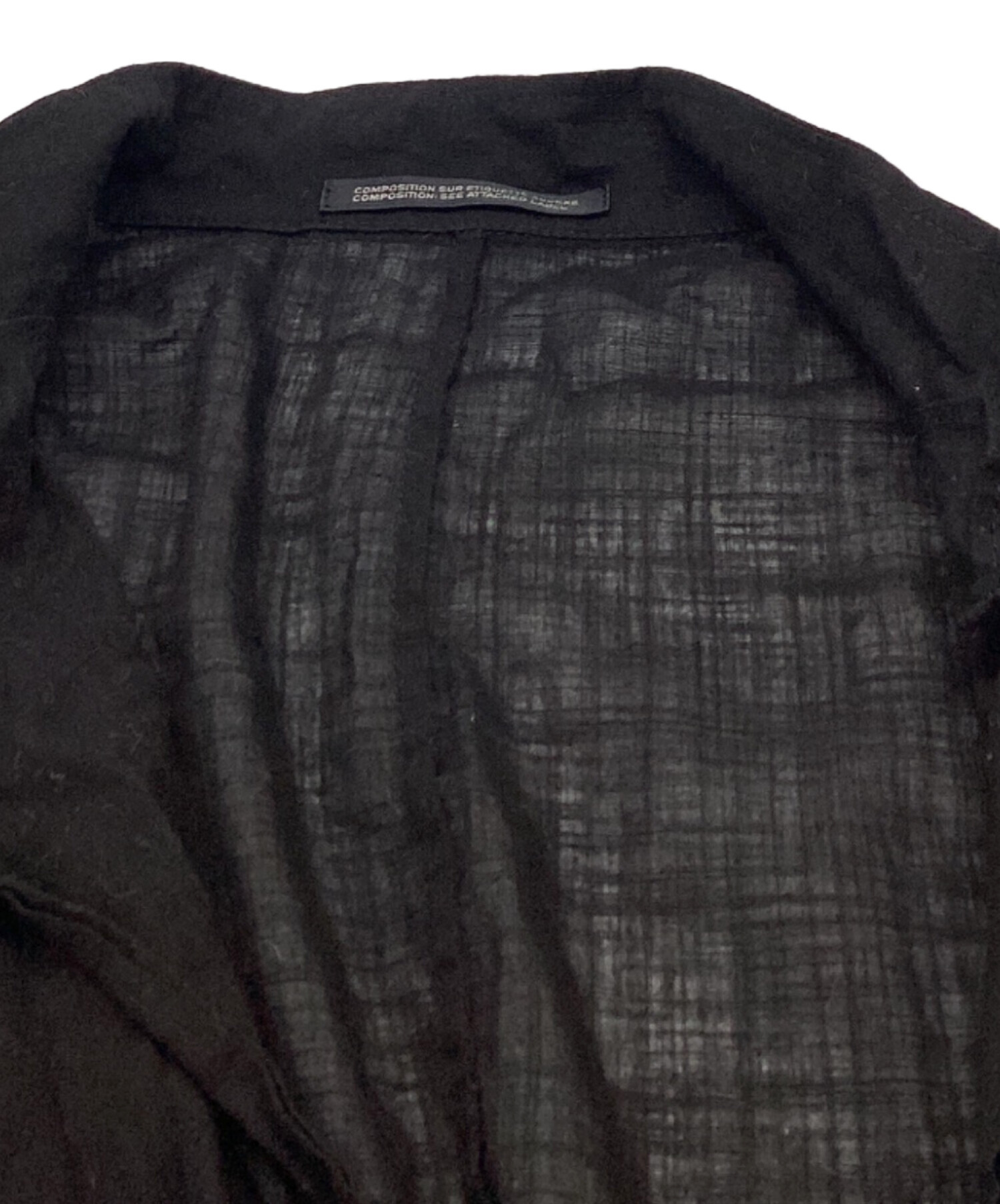 ヨウジヤマモト　プリュスノアール　ショールカーディガン 中古・古着通販】yohji yamamoto+Noir (ヨウジヤマモトプリュス