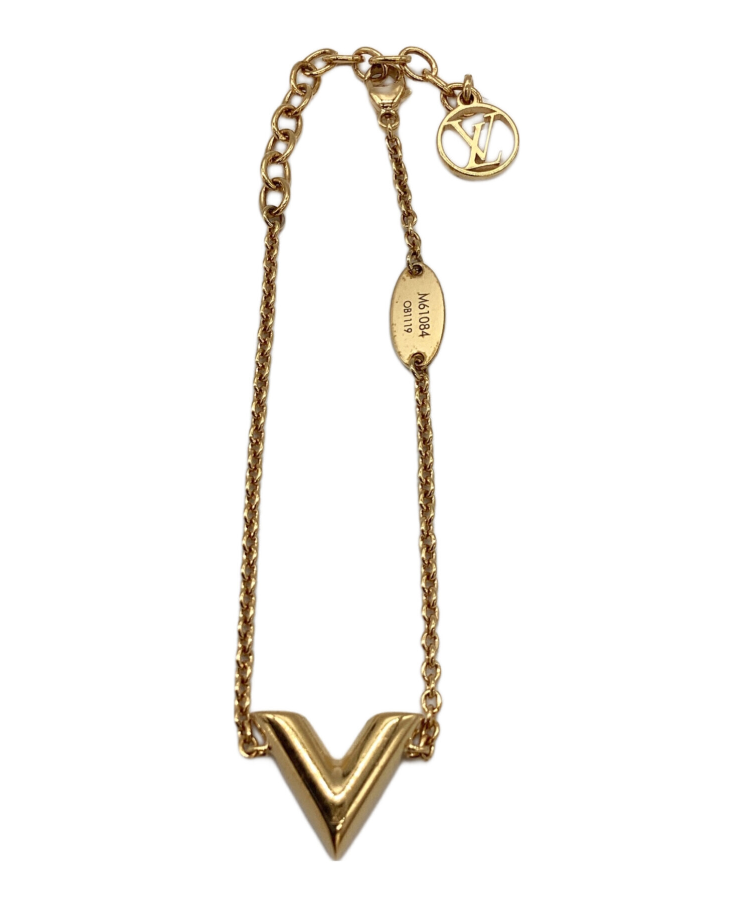 LOUIS VUITTON エッセンシャルV ブレスレット M61084 LOUIS VUITTON M61084 Accessories Braless Essential V Chain