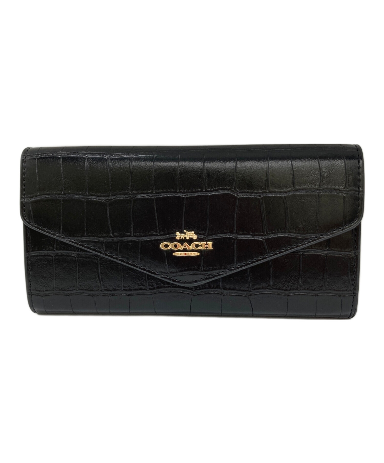 COACH エンベロープウォレット 長財布 COACH エンベロープ ウォレット シグネチャー キャンバス 長財布