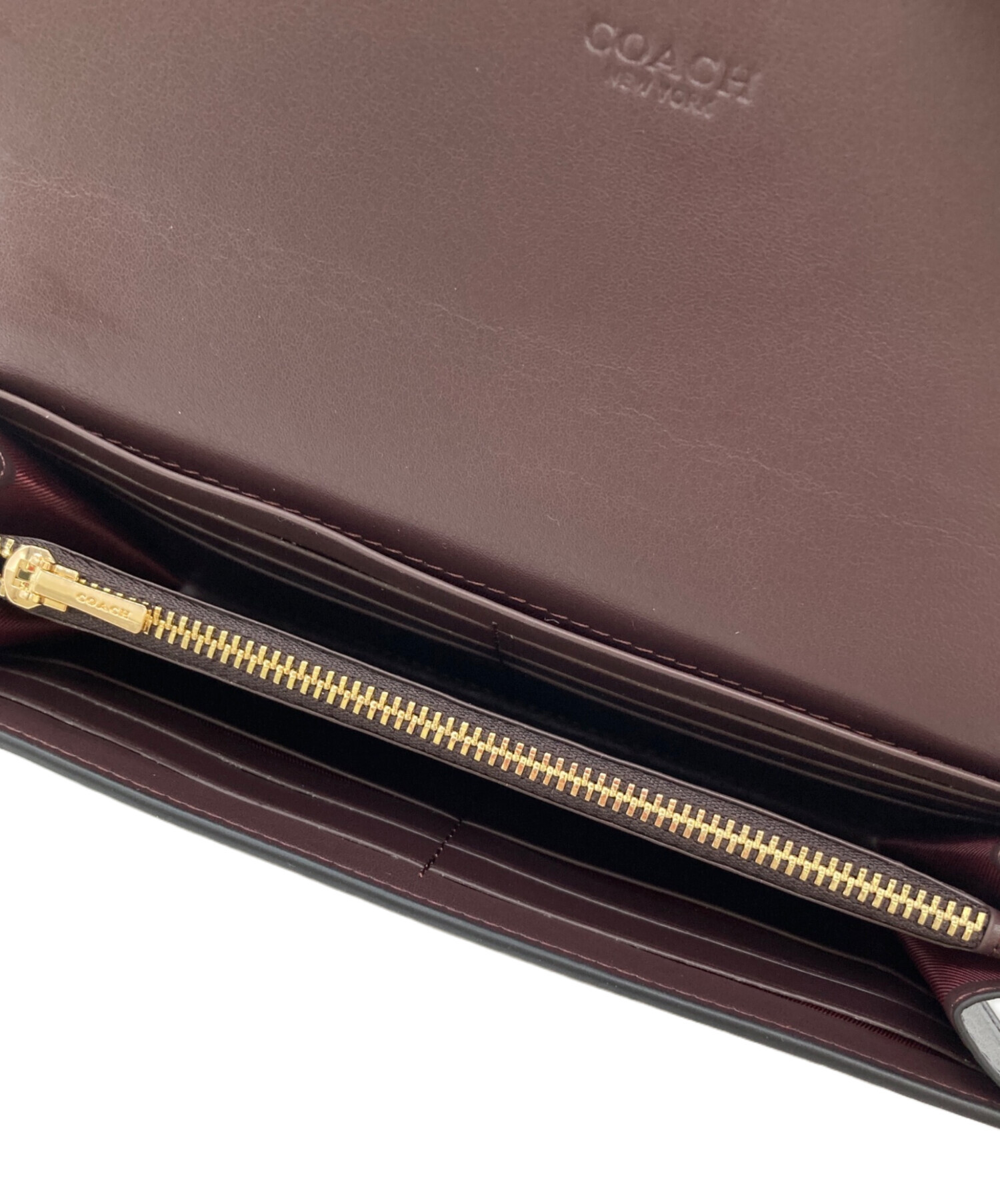 中古・古着通販】COACH (コーチ) エンベロープ型押しウォレット CU164 