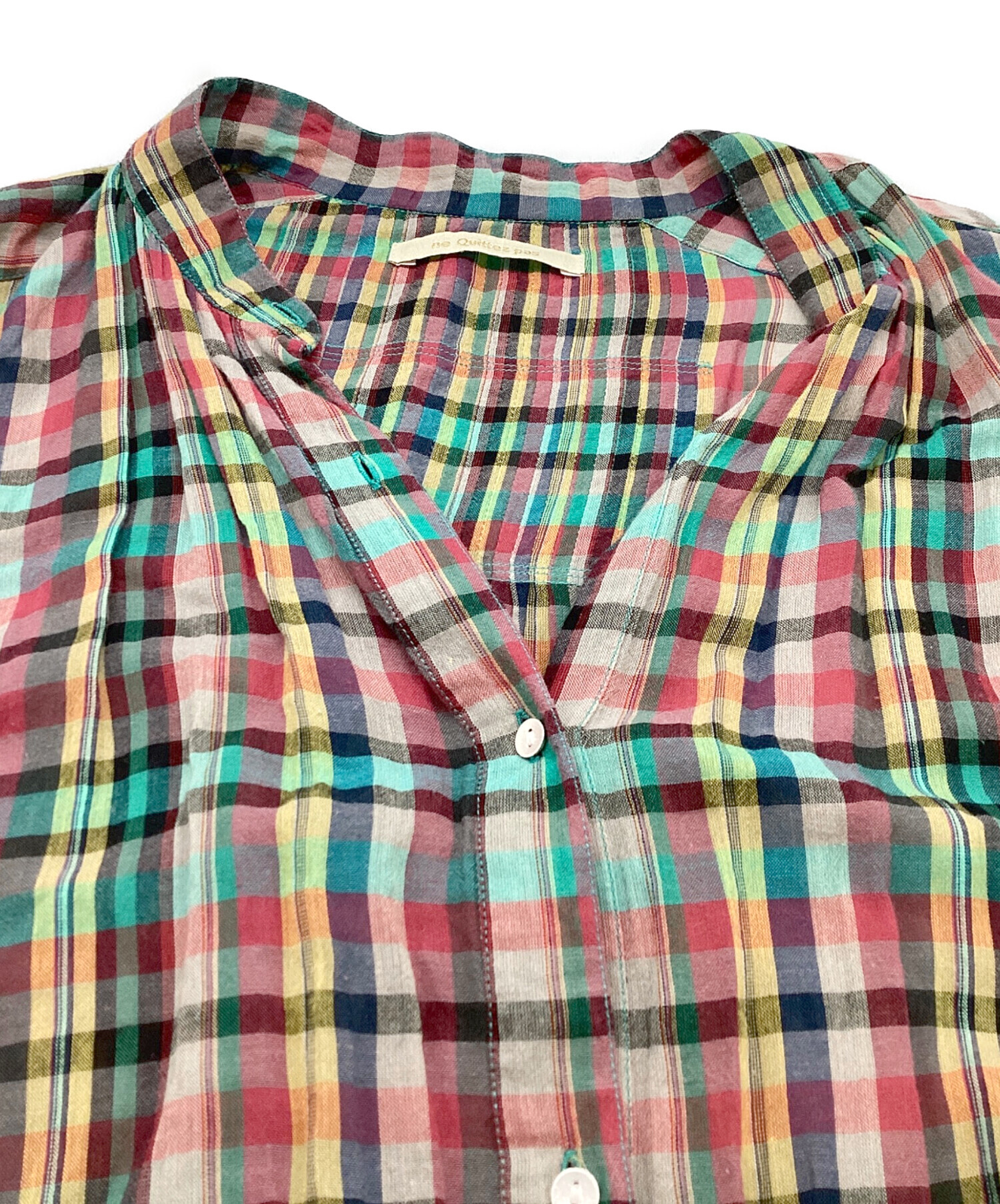 中古・古着通販】ne quittez pas (ヌキテパ) マドラス チェック
