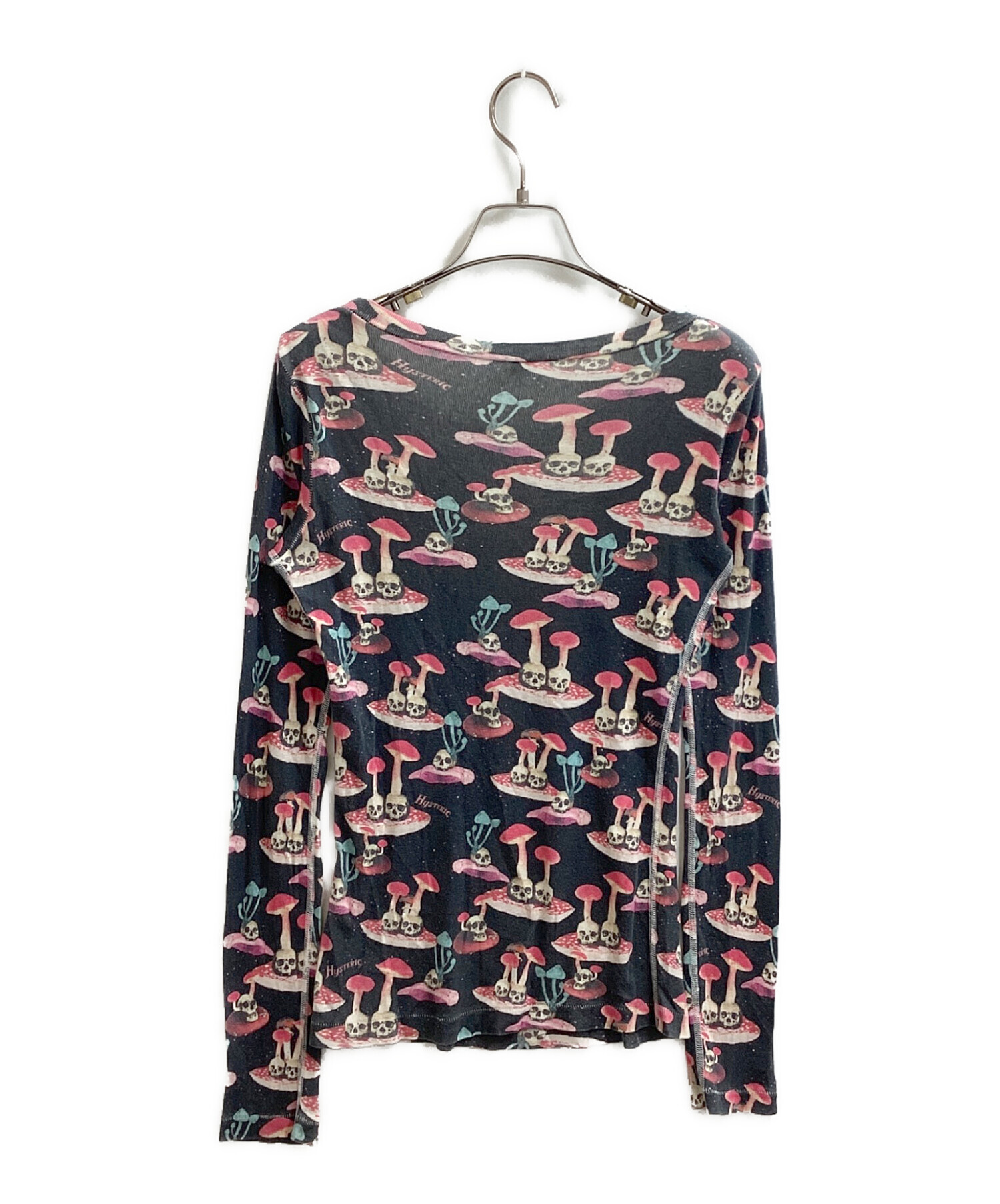 ヒステリックグラマー スカル きのこ ロンT HYSTERIC GLAMOUR スカル