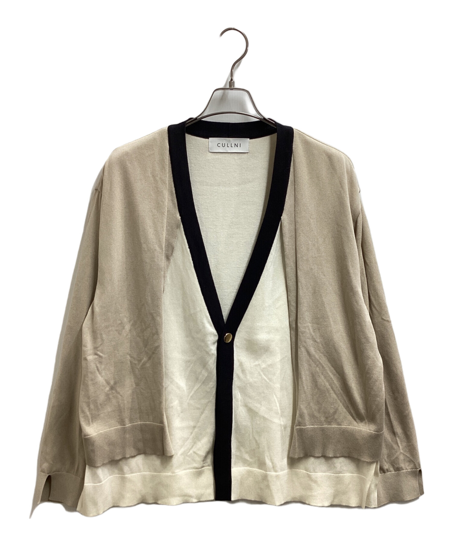 CULLNI レイヤードカーディガン 中古・古着通販】CULLNI (クルニ) レイヤードカーディガン / 22-SS-054