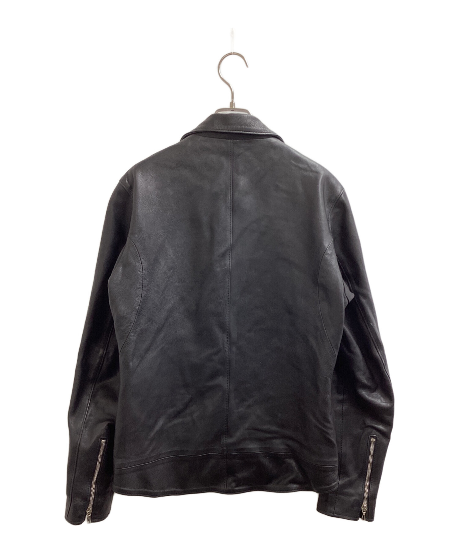 中古・古着通販】STRUM (ストラム) OIL CALF LEATHER W-ZIPPER RIDERS