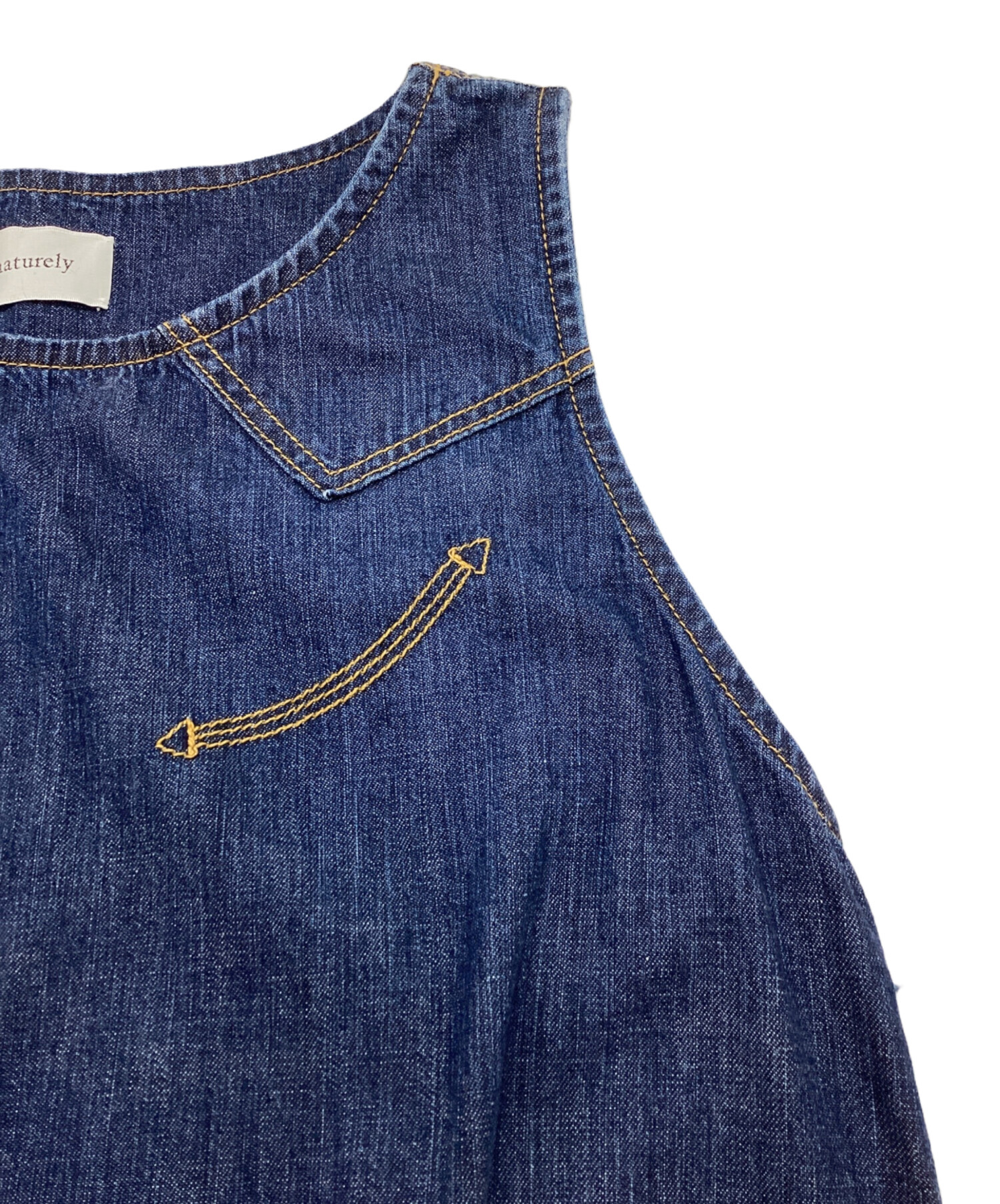 マチュアリー　デニムジャガードウエスタンドレス 中古・古着通販】maturely (マチュアリー) Denim&Jacqard Western