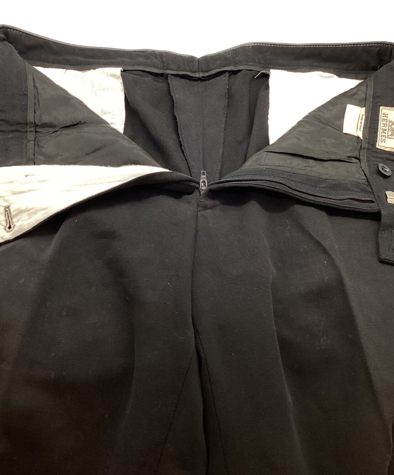 中古・古着通販】HERMES (エルメス) レザーパイピングコットン