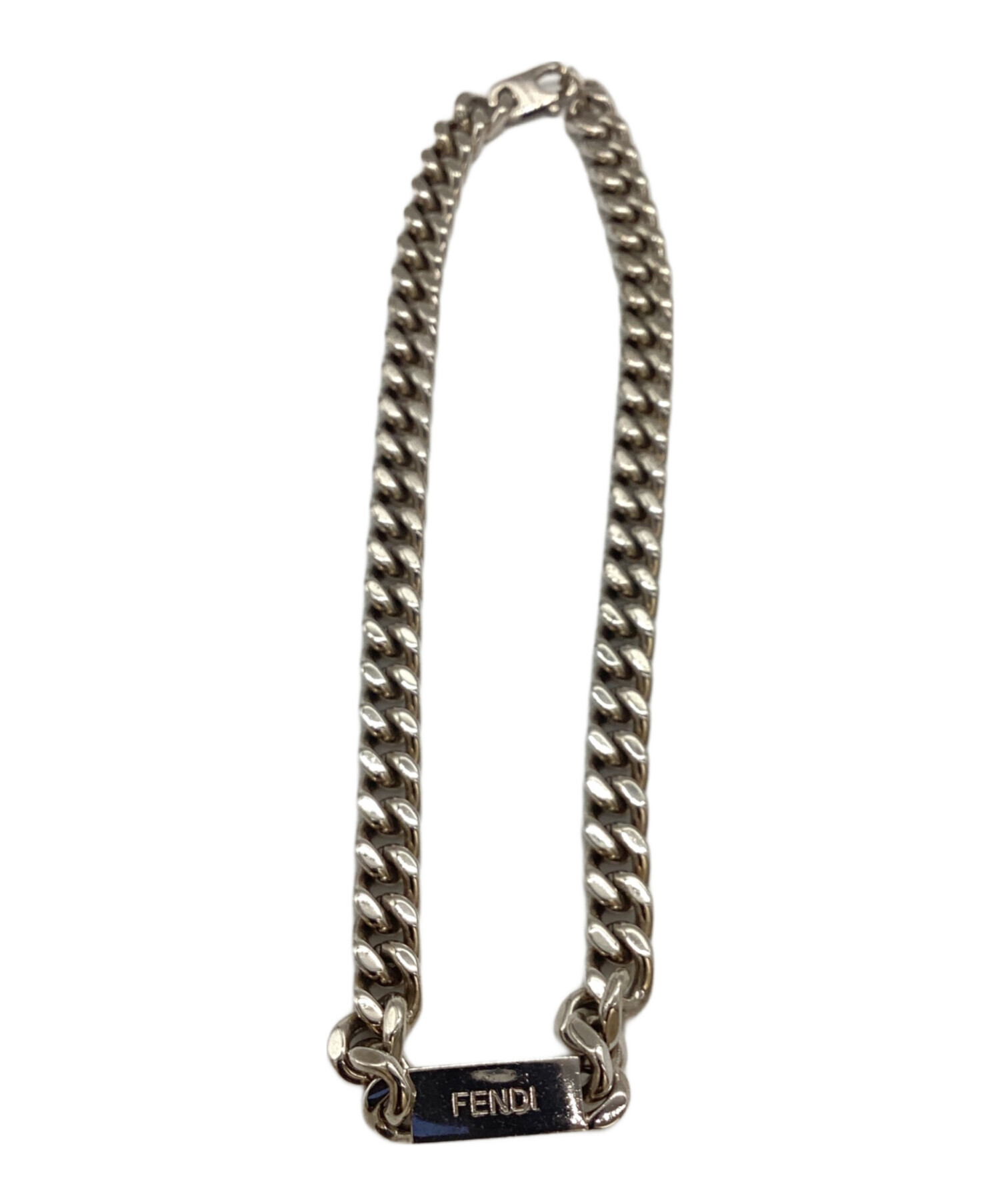 FENDI チェーンネックレス シルバー 目黒蓮着用【FENDI】フェンディ バケット チェーン ネックレス (FENDI