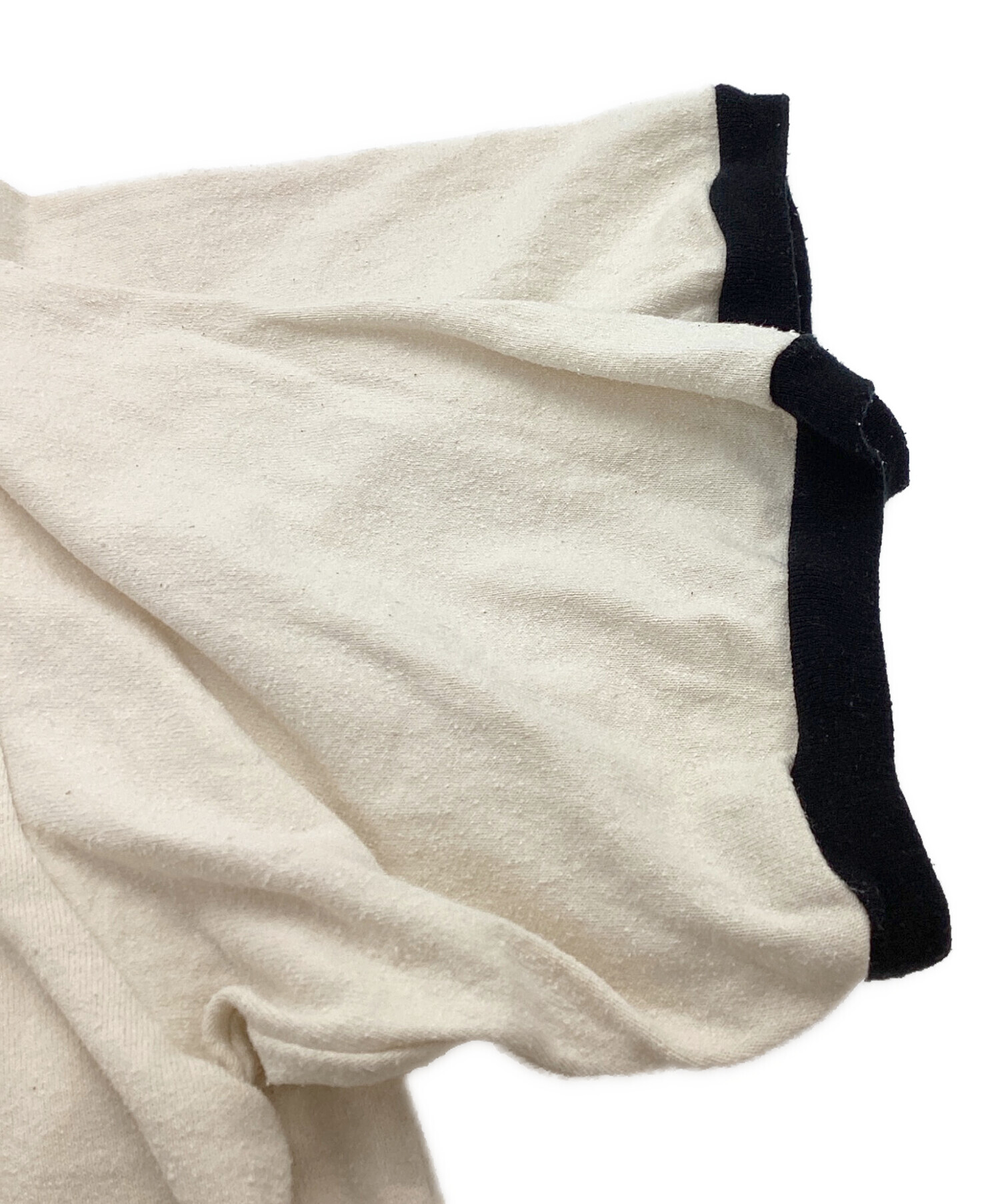 中古・古着通販】blurhms (ブラームス) Co/Silk Nep Ringer Tee