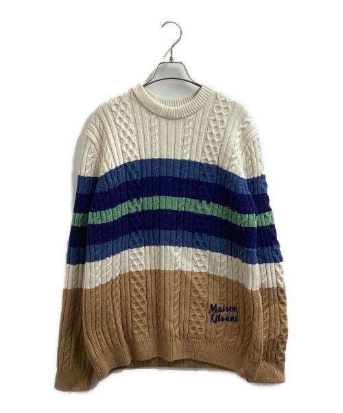 中古・古着通販】MAISON KITSUNE (メゾンキツネ) マルチカラーボーダー