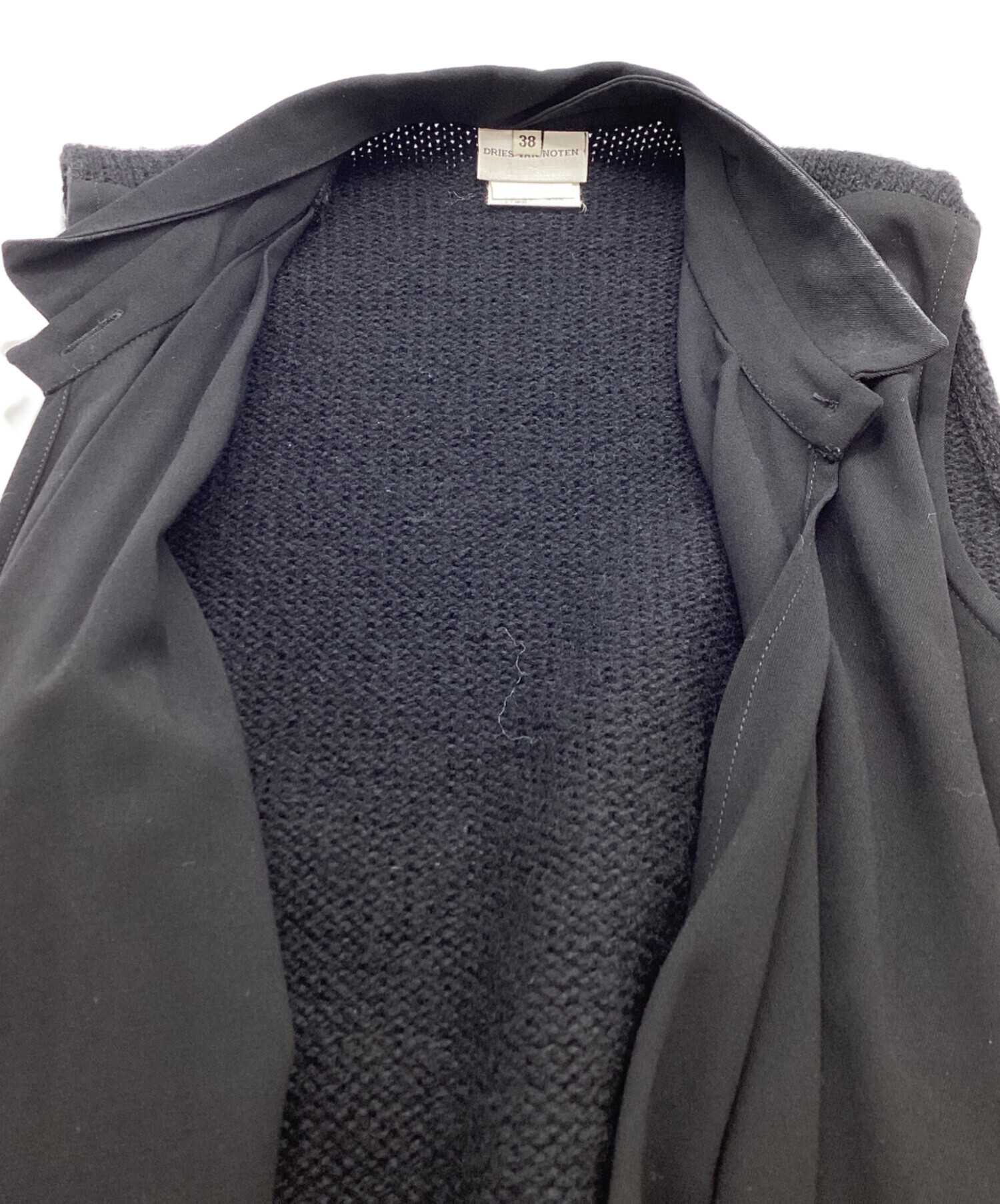 ドリスヴァンノッテン  ニットワンピース DRIES VAN NOTEN ドリスヴァンノッテン 切り替えニットワンピース
