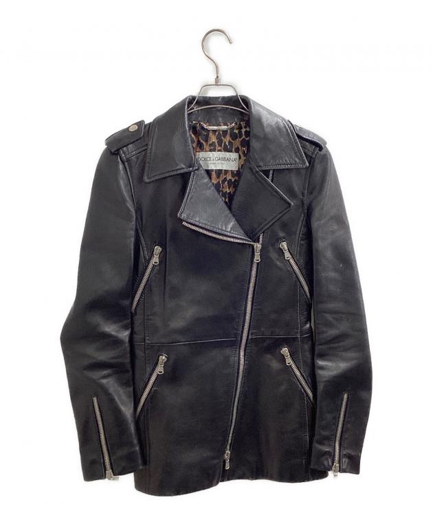 Dolce & Gabbana ブラックレザージャケット 40 Dolce & Gabbana ブラックレザージャケット 40