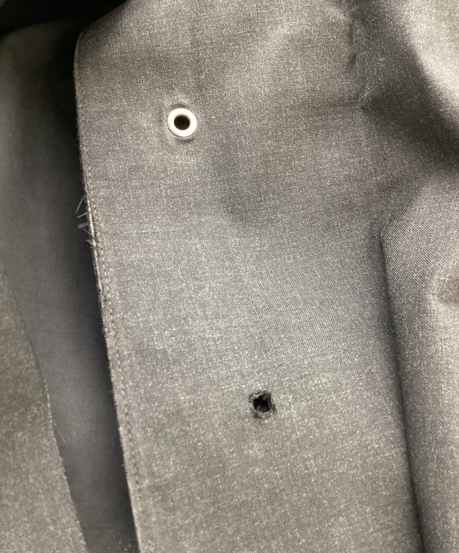 中古・古着通販】HERMES (エルメス) ゴム引きトレンチコート