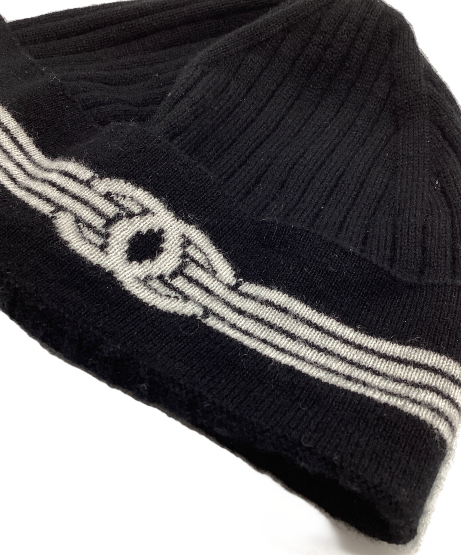 CHANEL　カシミヤ　ニット帽 中古・古着通販】CHANEL (シャネル) コットンカシミヤニット帽