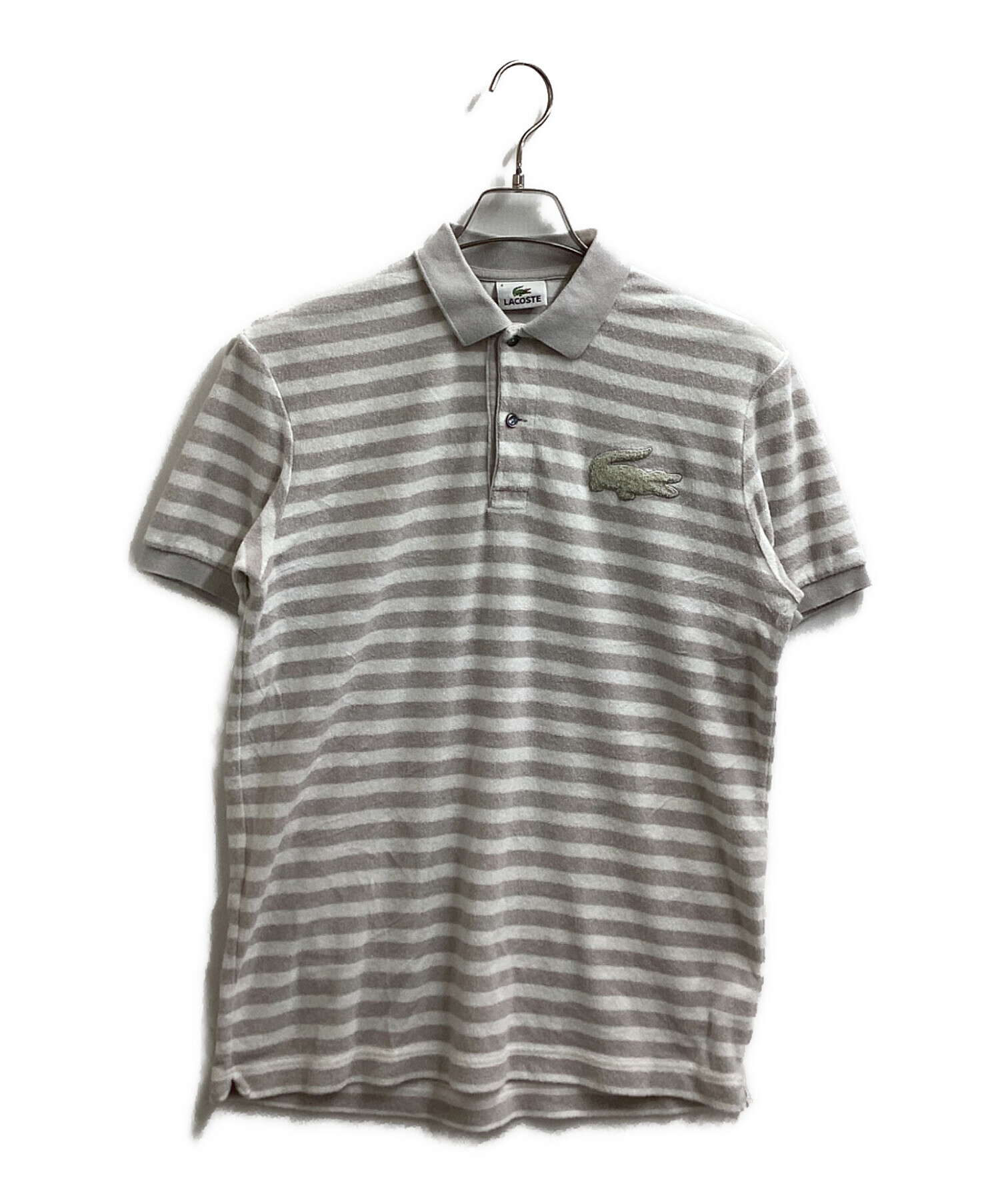 中古・古着通販】LACOSTE (ラコステ) パイルボーダーポロシャツ 