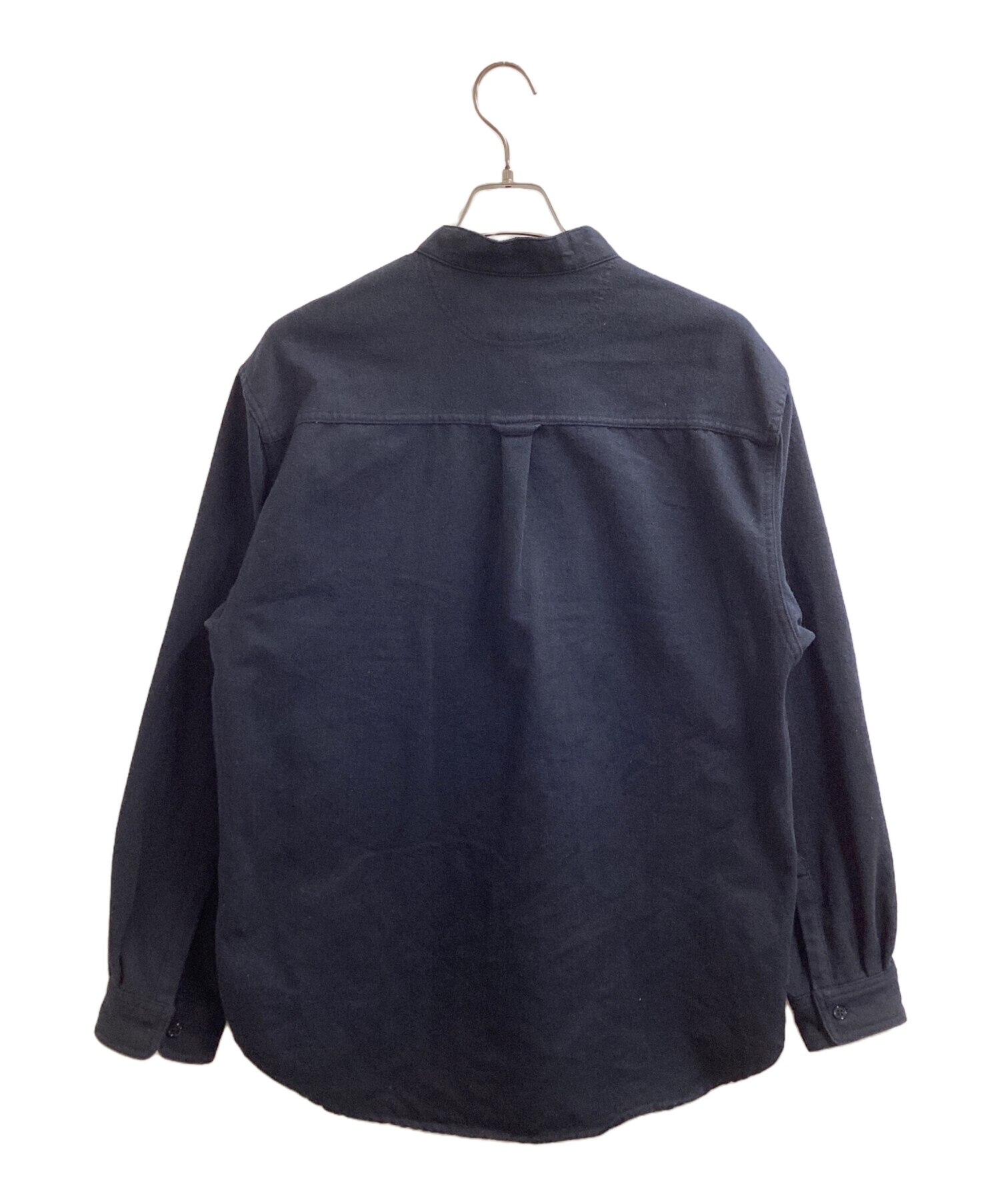 中古・古着通販】orSlow (オアスロウ) ノーカラーウールシャツ