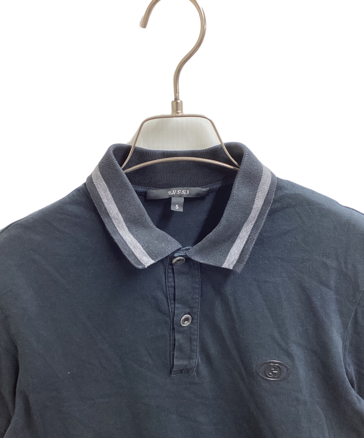 中古・古着通販】GUCCI (グッチ) ポロシャツ ブラック サイズ:S