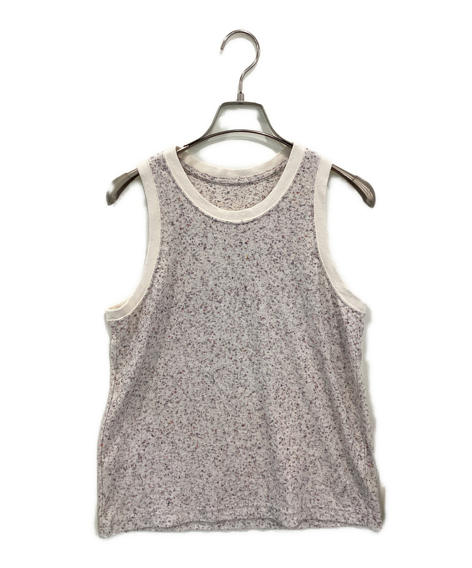 ISSEY MIYAKEイッセイミヤケシルバーグレーのタートルネックタンクトップ 中古・古着通販】me ISSEY MIYAKE (ミーイッセイ ミヤケ) SLEEVELESS