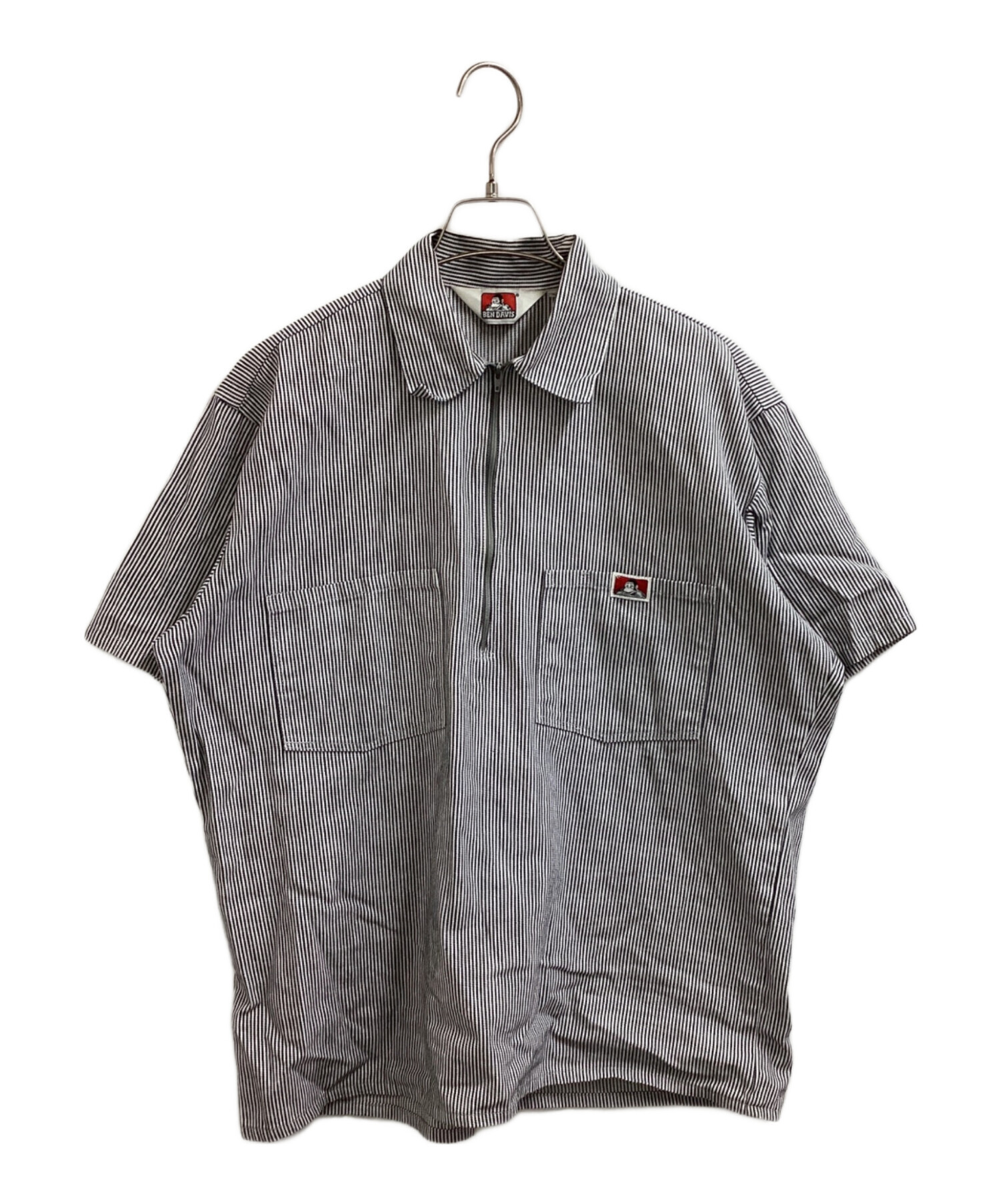 中古・古着通販】BEN DAVIS (ベンデイビス) HICKORY Half Zip Shirts