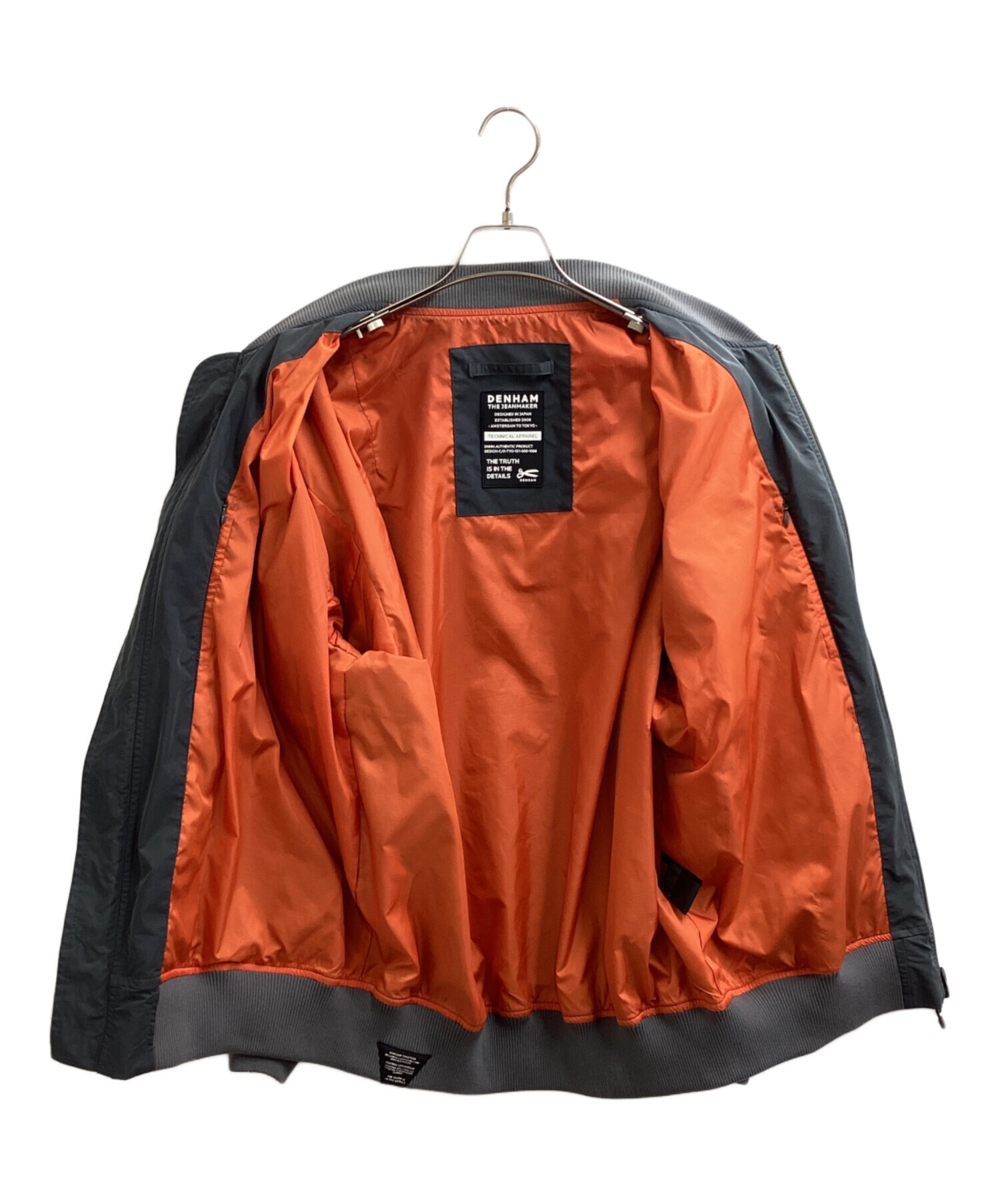 中古・古着通販】Denham (デンハム) TECHNICAL MA-1 グレー サイズ:XL 