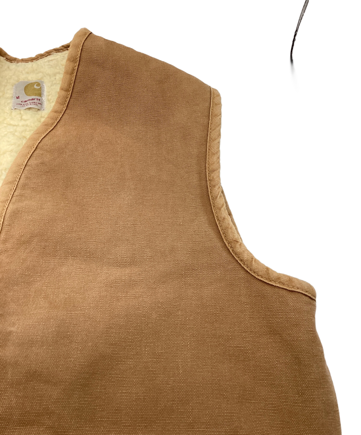 中古・古着通販】CarHartt (カーハート) DUCK BOA VEST ベージュ 