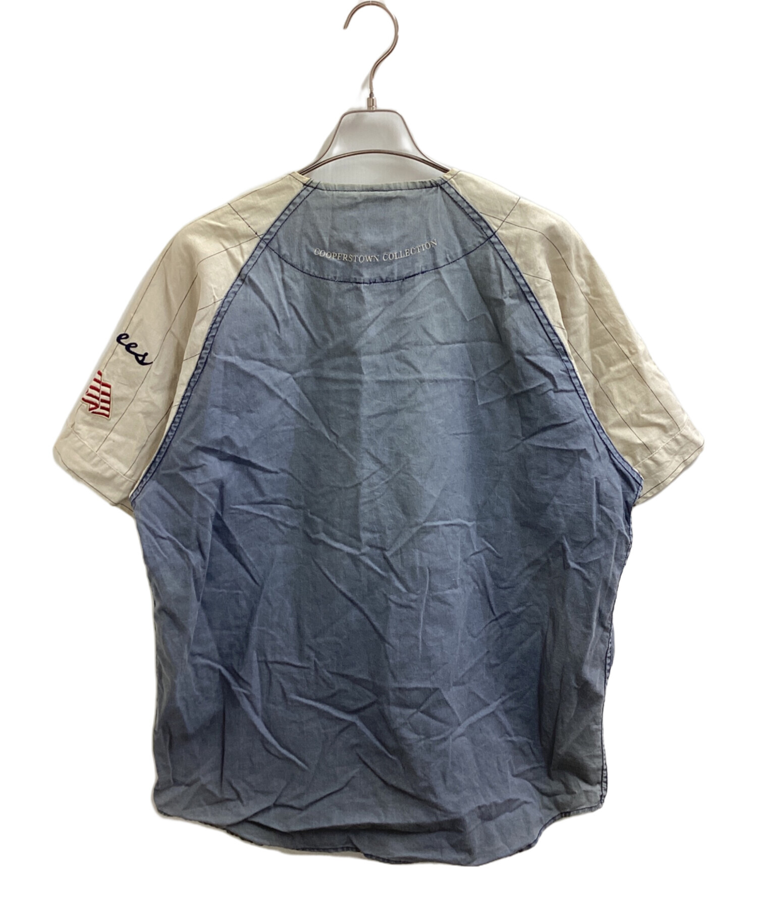 ヤンキース ヴィンテージ ベースボールシャツ L ミラージュ 麻混 MIRAGE 中古・古着通販】MIRAGE (ミラージュ) ベースボールシャツ New York