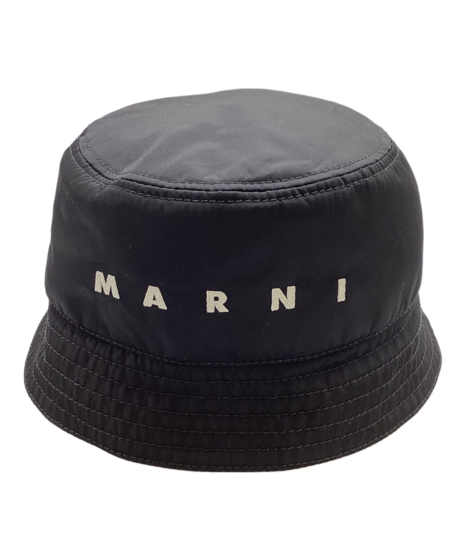 【定価66,000円】 MARNI バケットハット ブラック 中古・古着通販】MARNI (マルニ) バケットハット ブラック｜ブランド