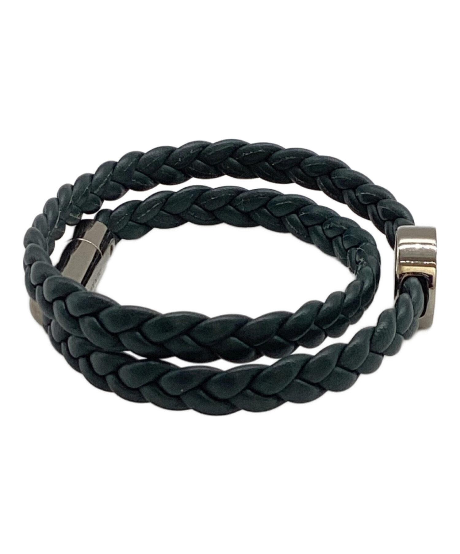 中古・古着通販】BVLGARI (ブルガリ) メッシュレザーブレスレット